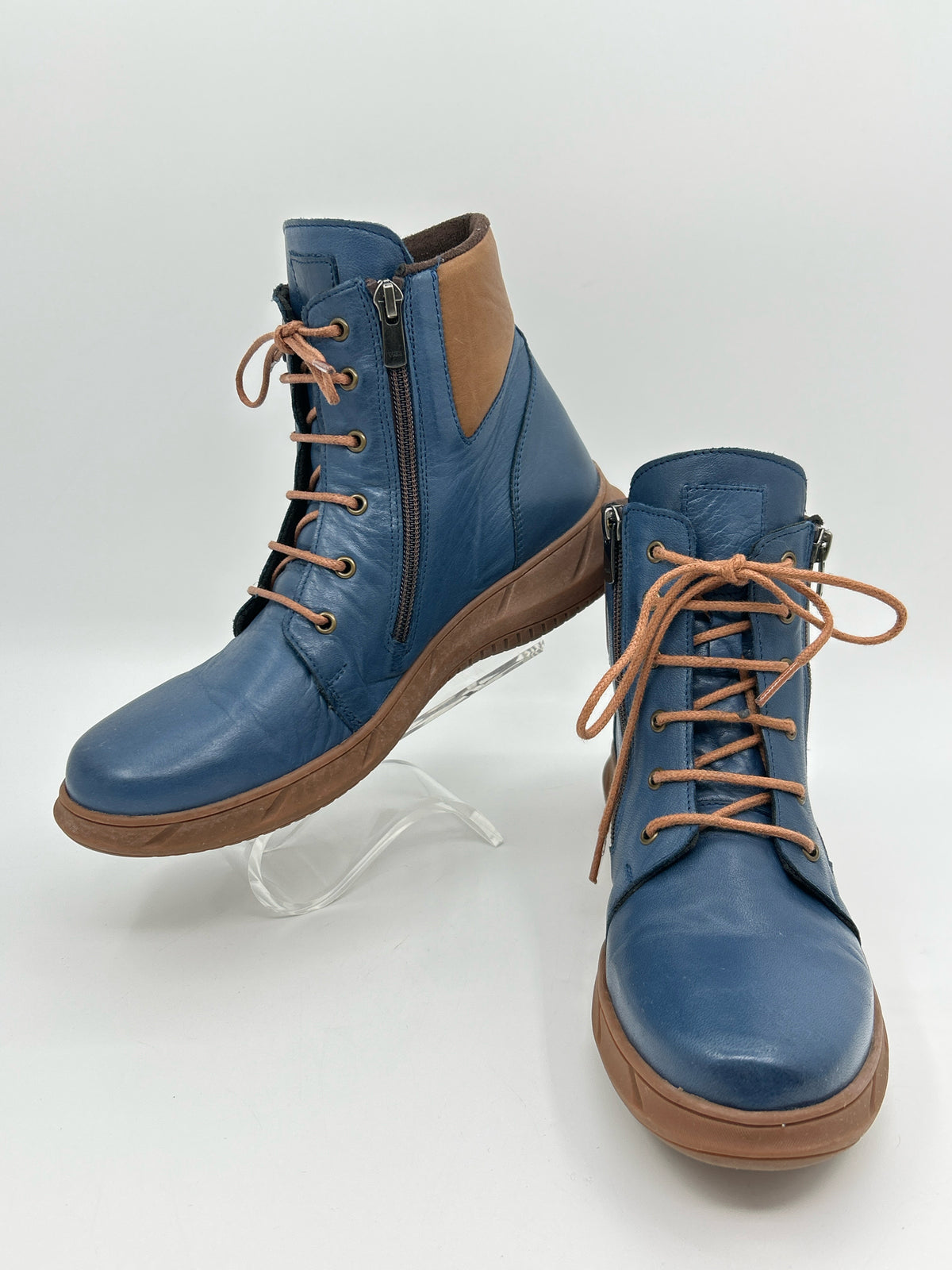 mammamia Size 40/9.5 Blue Women Booties