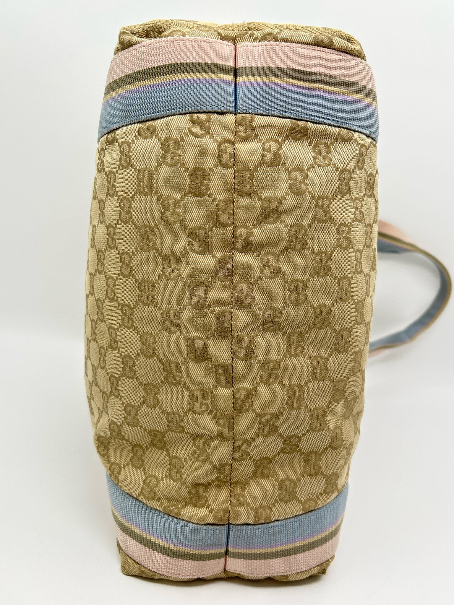 GUCCI Beige Monogram Women Purse Tote