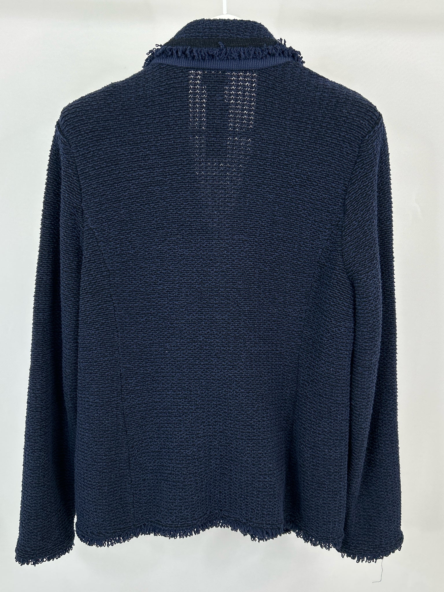 CHICO'S Size L Navy Women Jacket