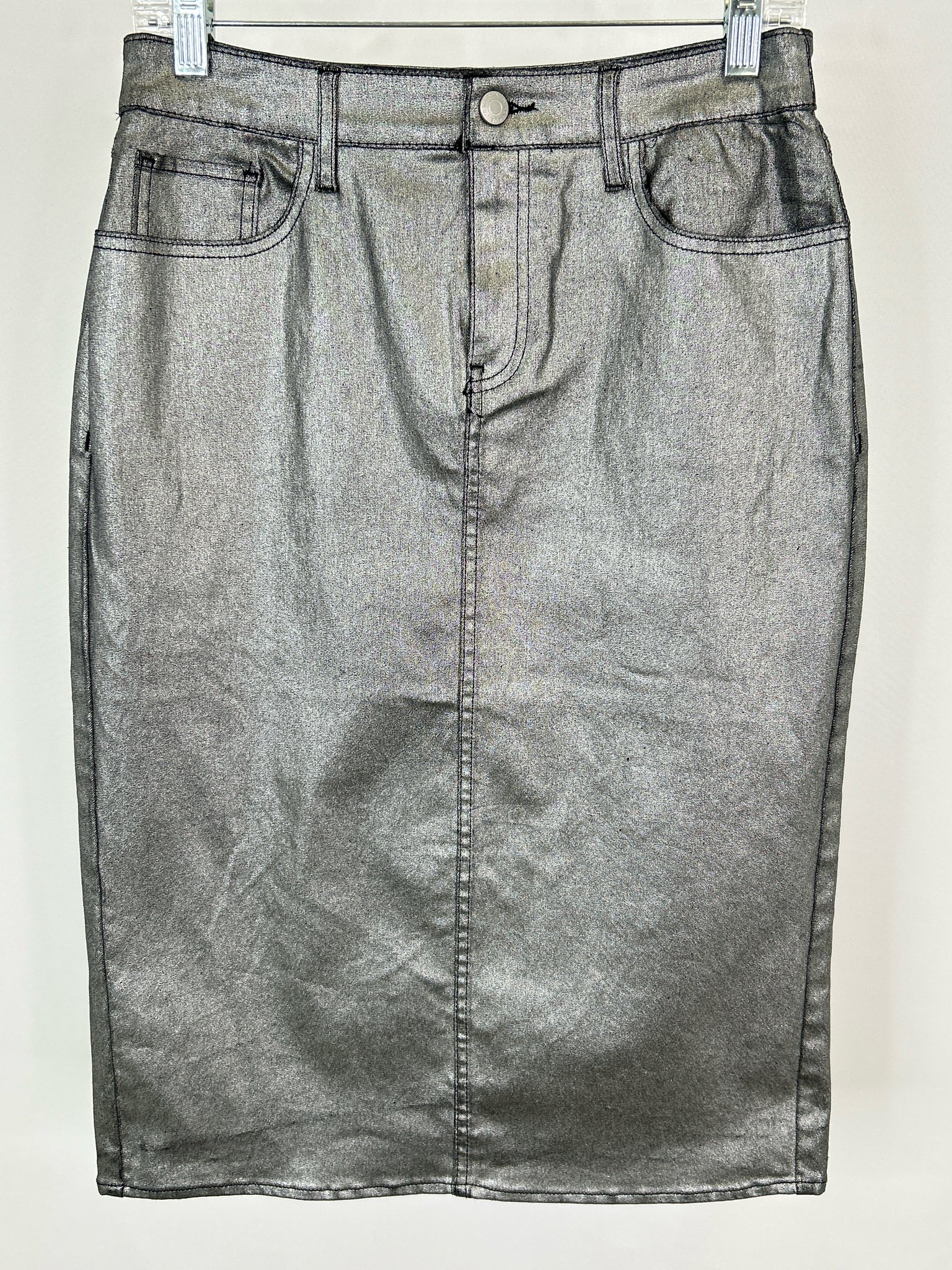 MARC NEW YORK Size 6 Silver Metallic Women Skirt