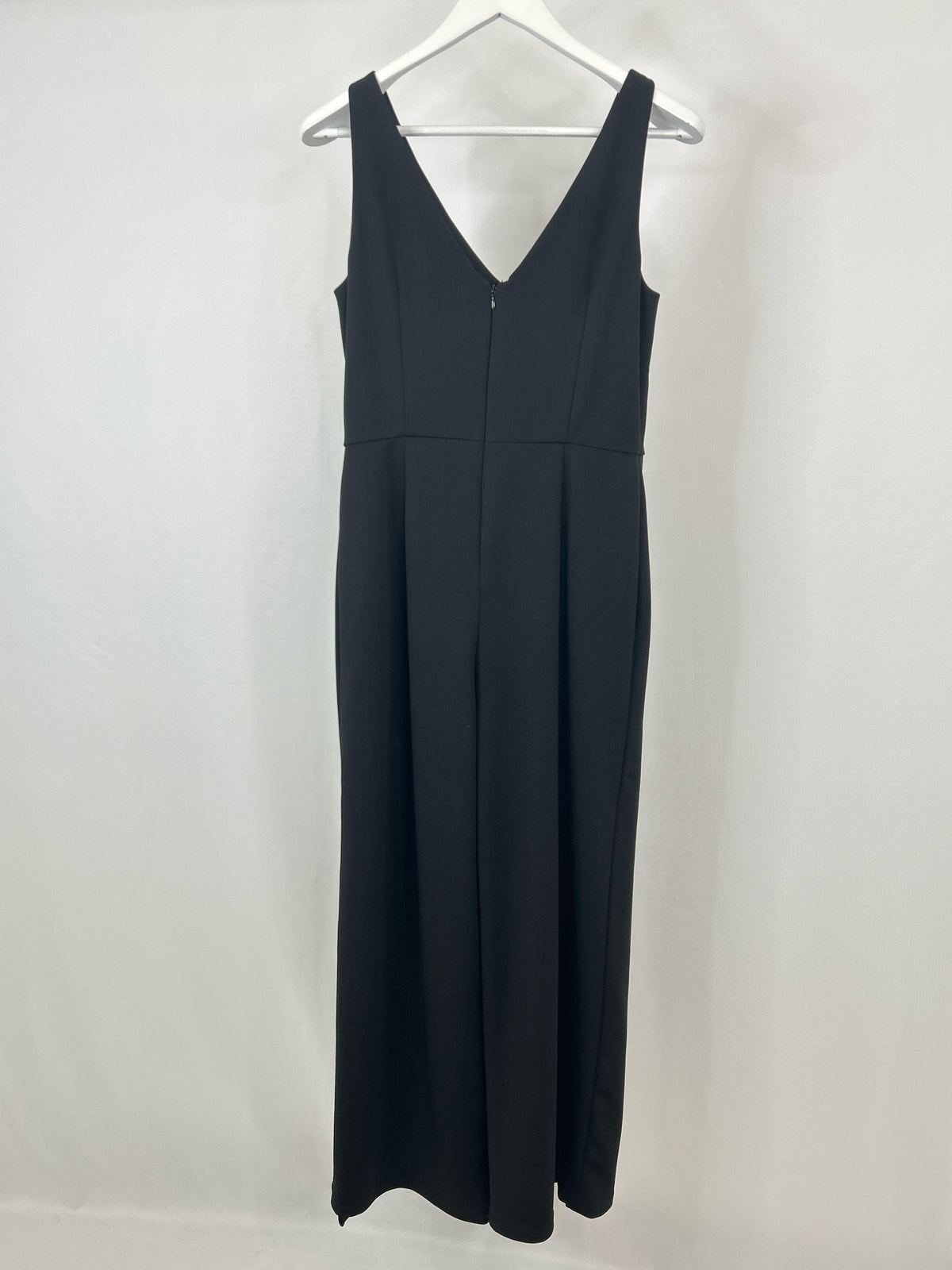 ADRIANNA PAPELL Size 8 Black Women Jumpsuit