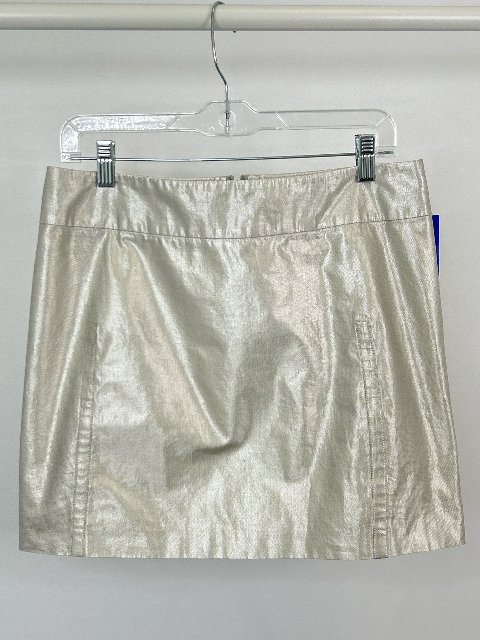 JIL SANDER Size 38/6 METALLIC Women Skirt