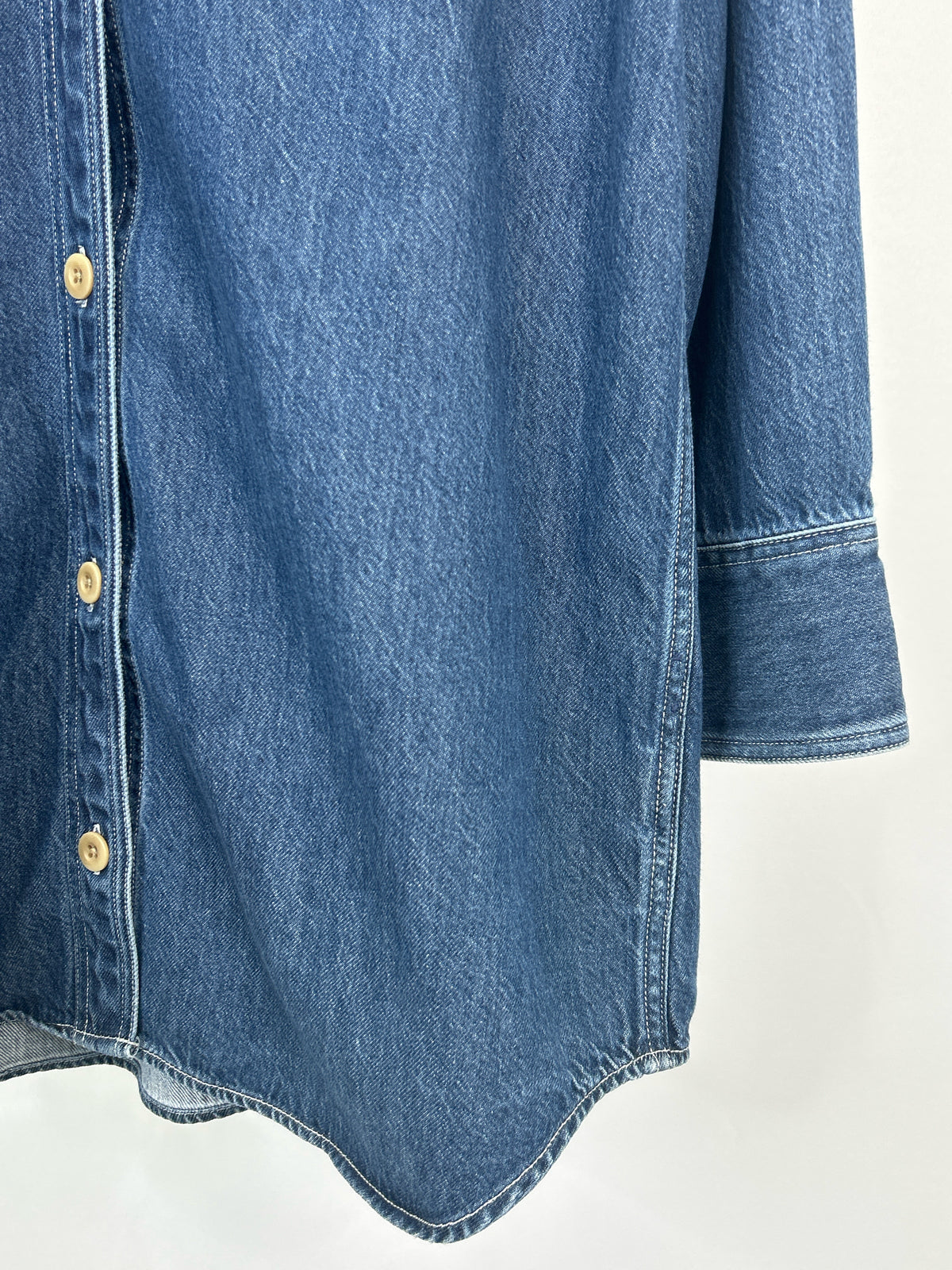MADEWELL Size L BLUE DENIM Women Tunic