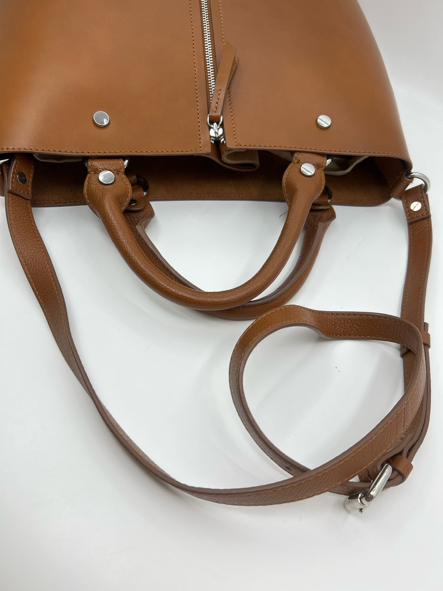 ZARA COGNAC Women Tote