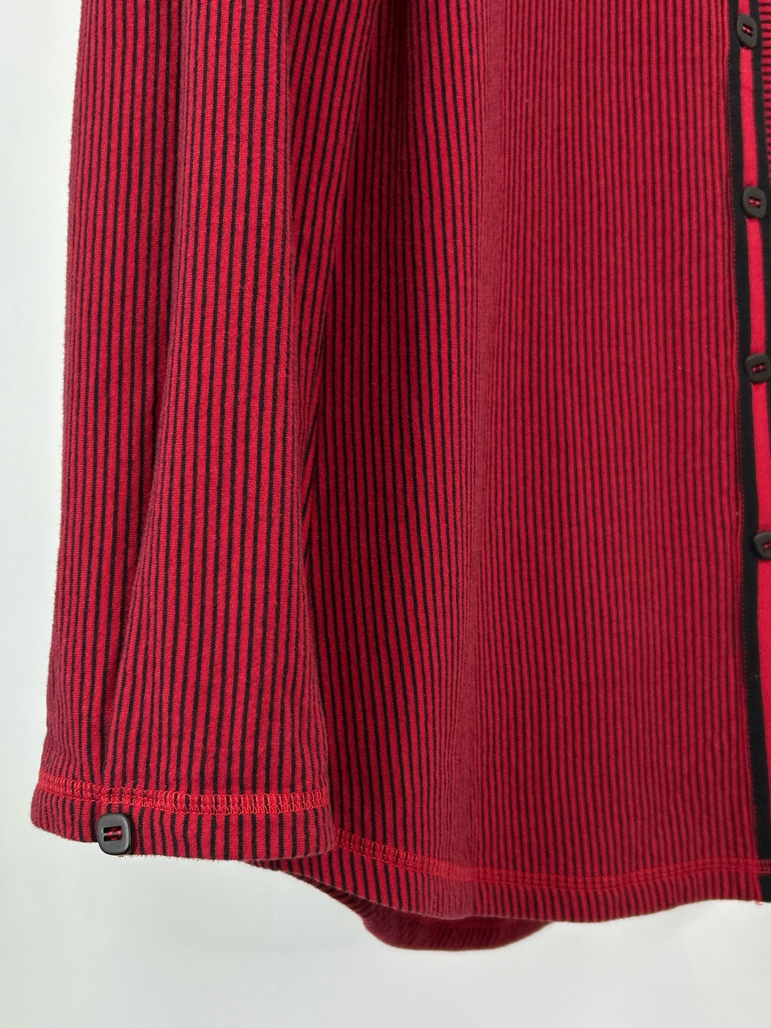 HABITAT Size S Red and Black Women Shirt