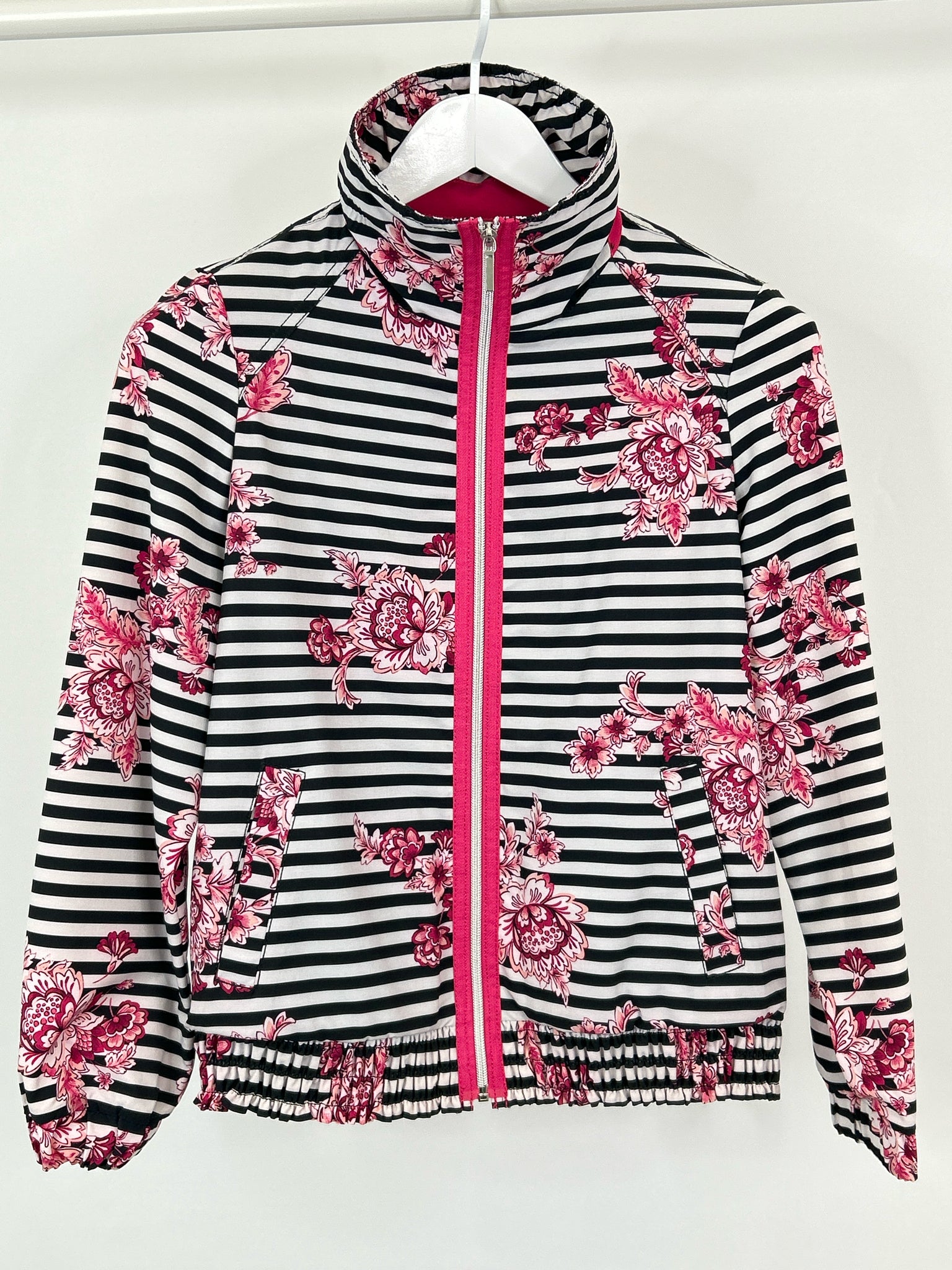 CHICO'S Size 4/6 White and black Women Jacket