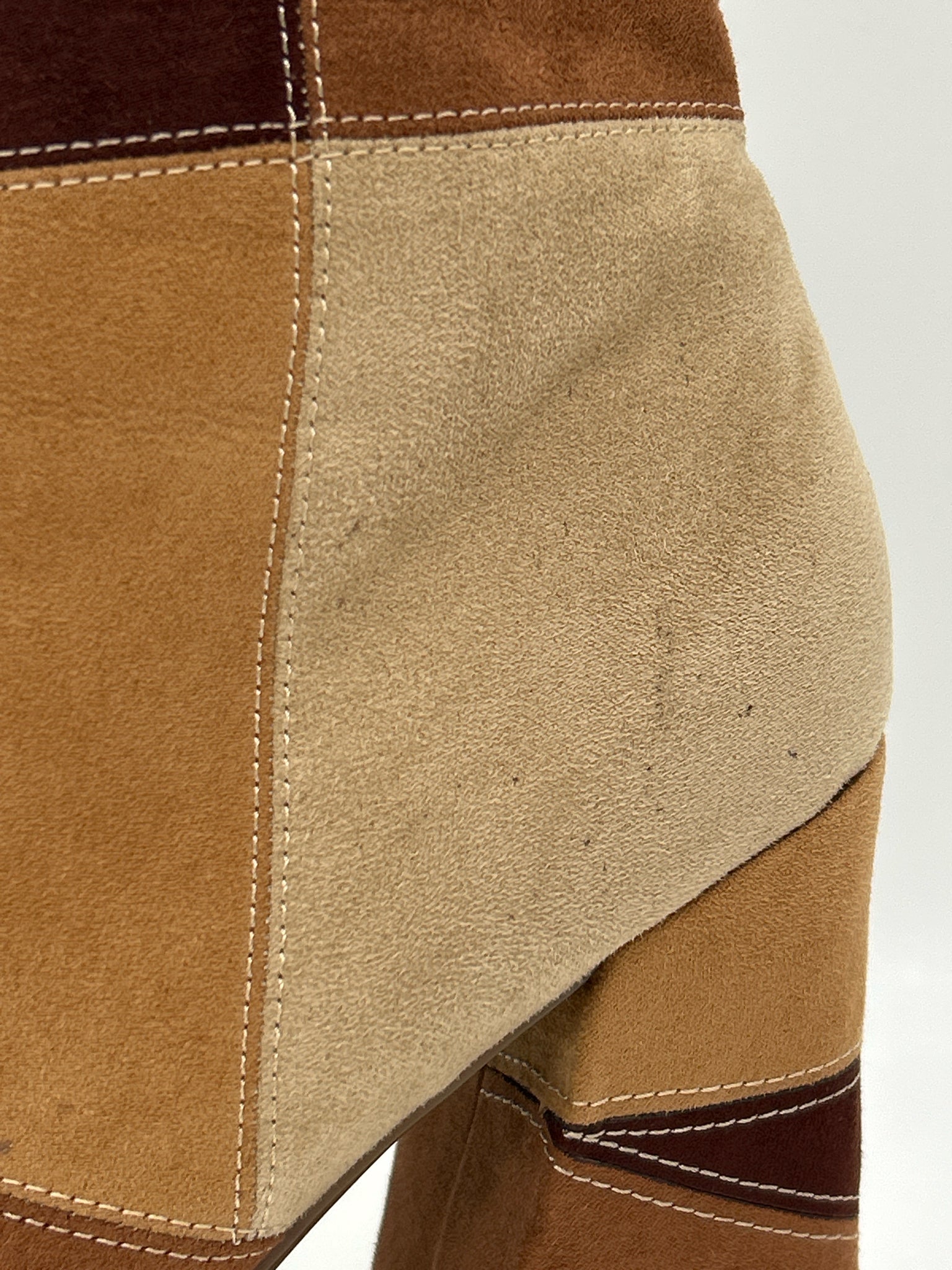 MADDEN GIRL Size 10M BROWN AND BEIGE Women Booties