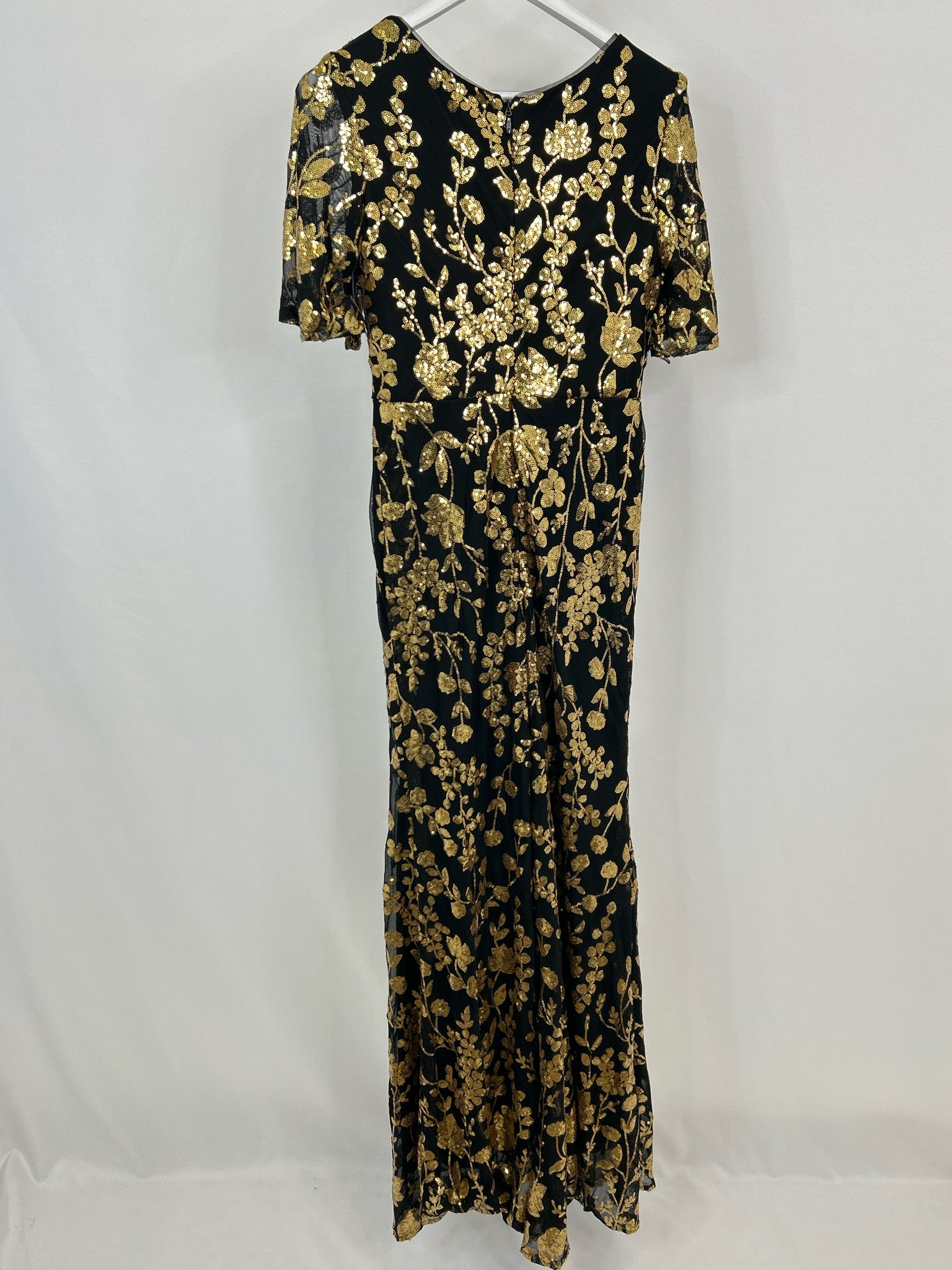 NO BRAND Size 8 BLACK & GOLD Women Dress