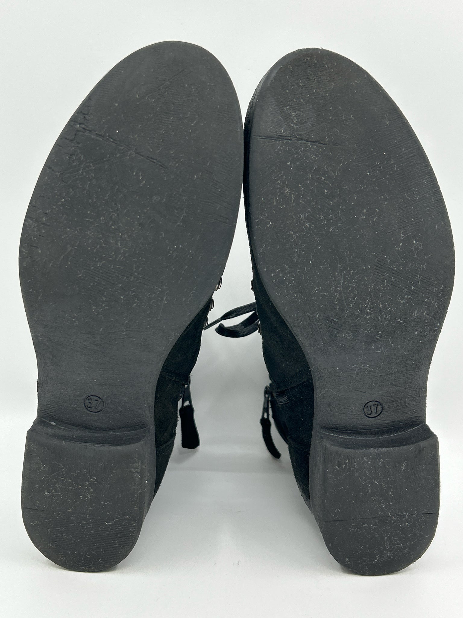 MIZ MOOZ EU Size 37W US Size 6.5/7 Black Women Booties
