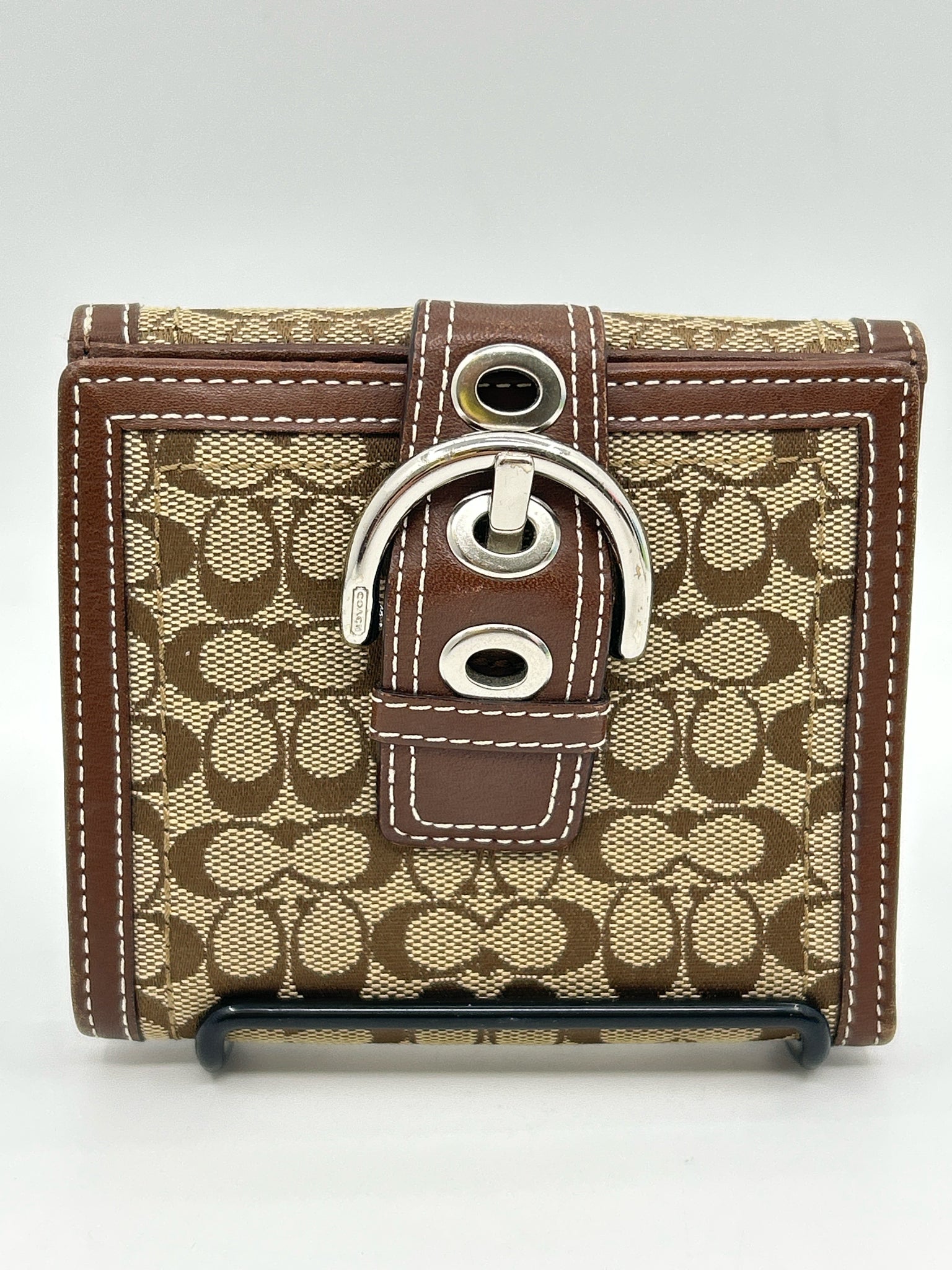 COACH Brown Print Women Wallet