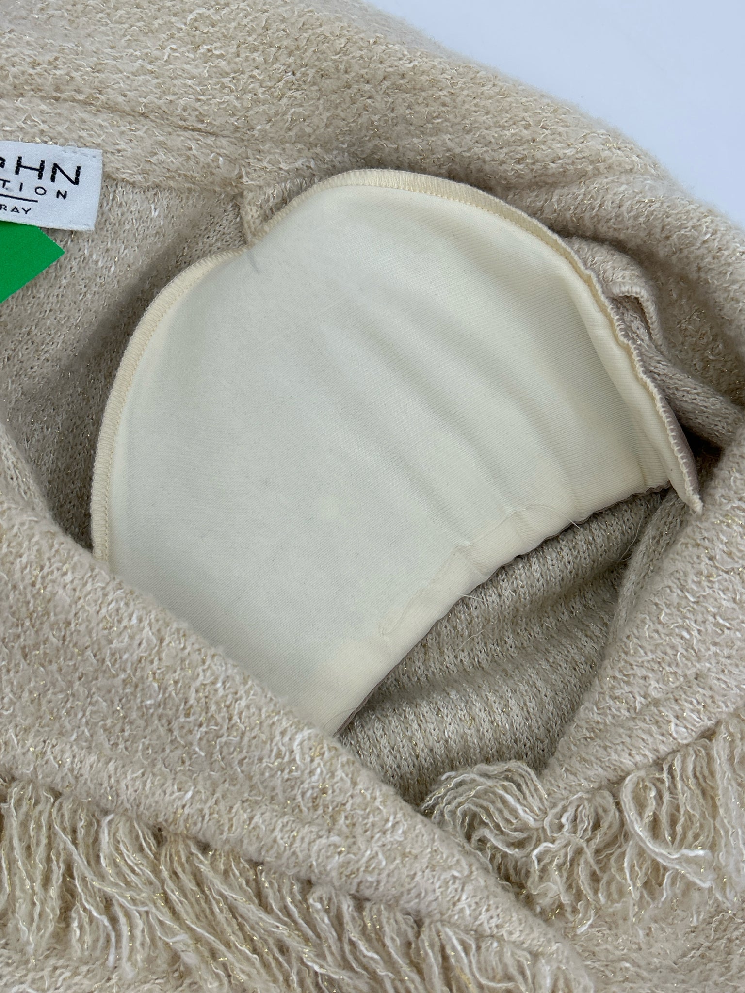 ST JOHN COLLECTION Size M Cream Women Jacket