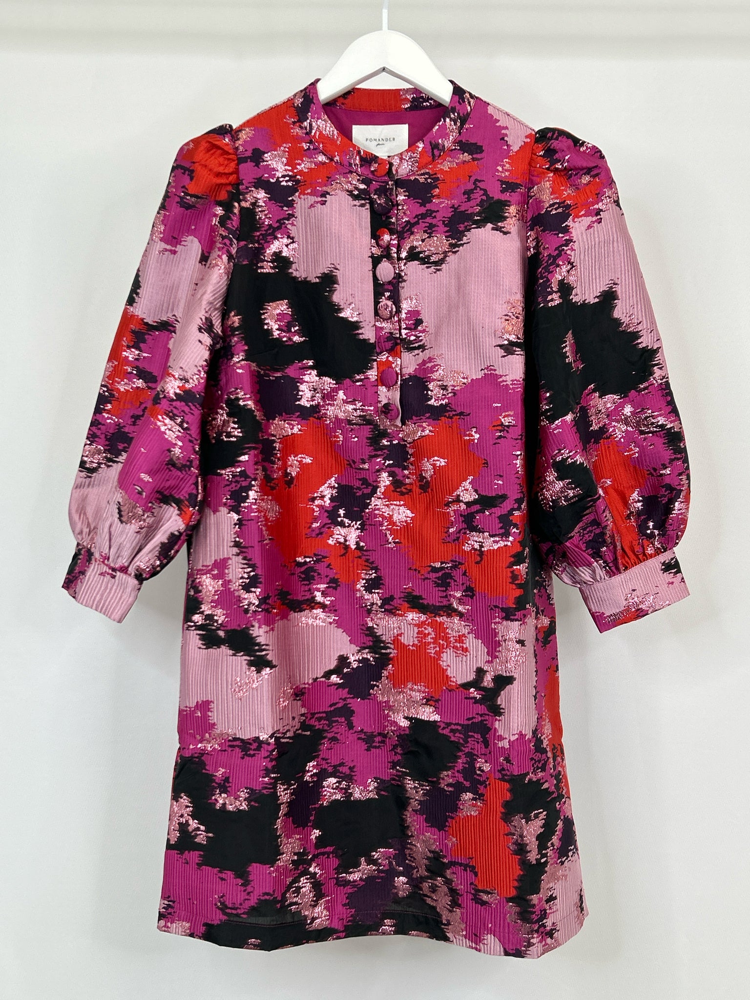 POMANDER PLACE Size S Pink Print Women Dress