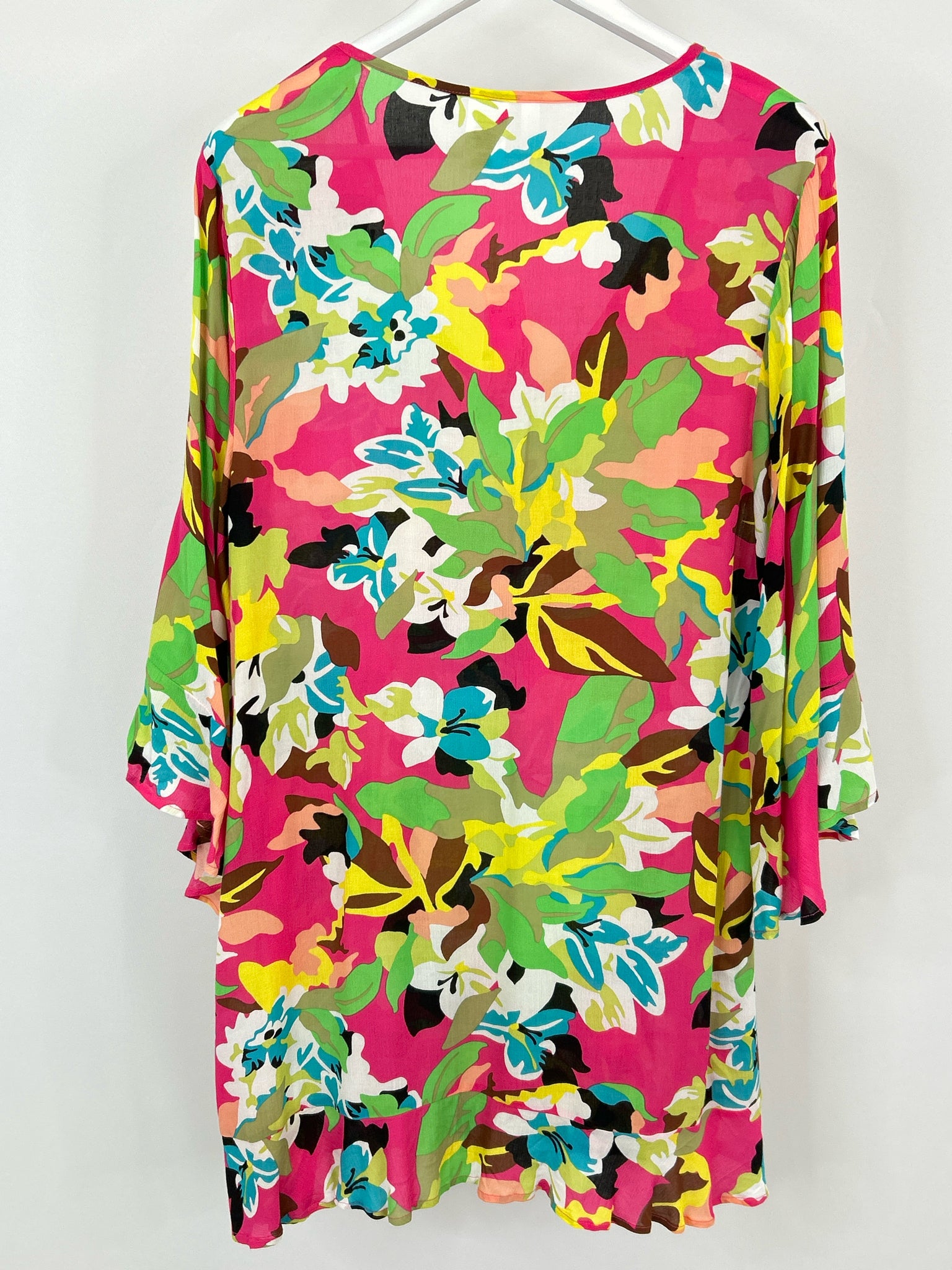 Anne Cole Size L/XL Pink and Green Women Dress NWT
