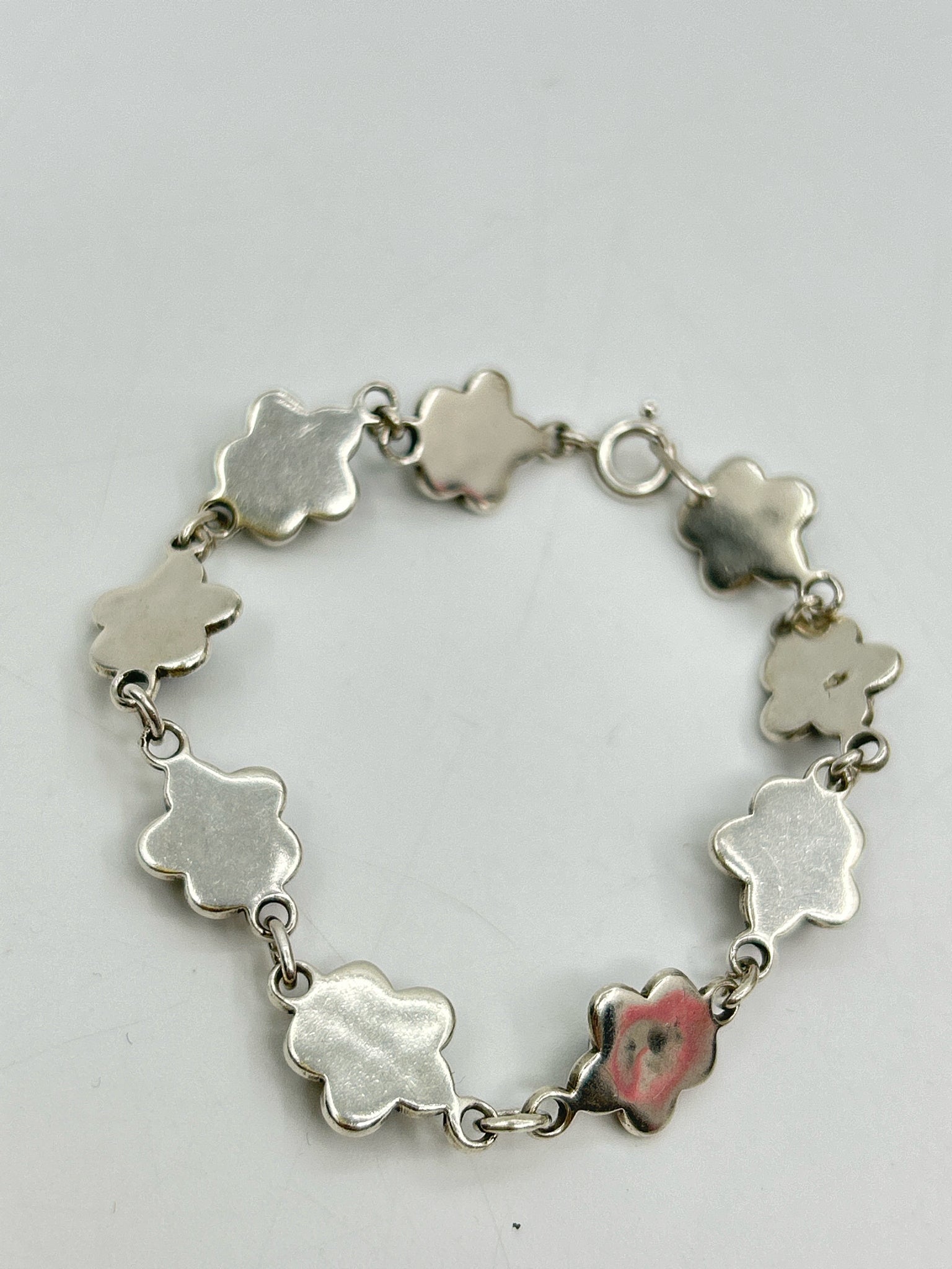 Taxco CIL Mexico Silver and Black Bracelet