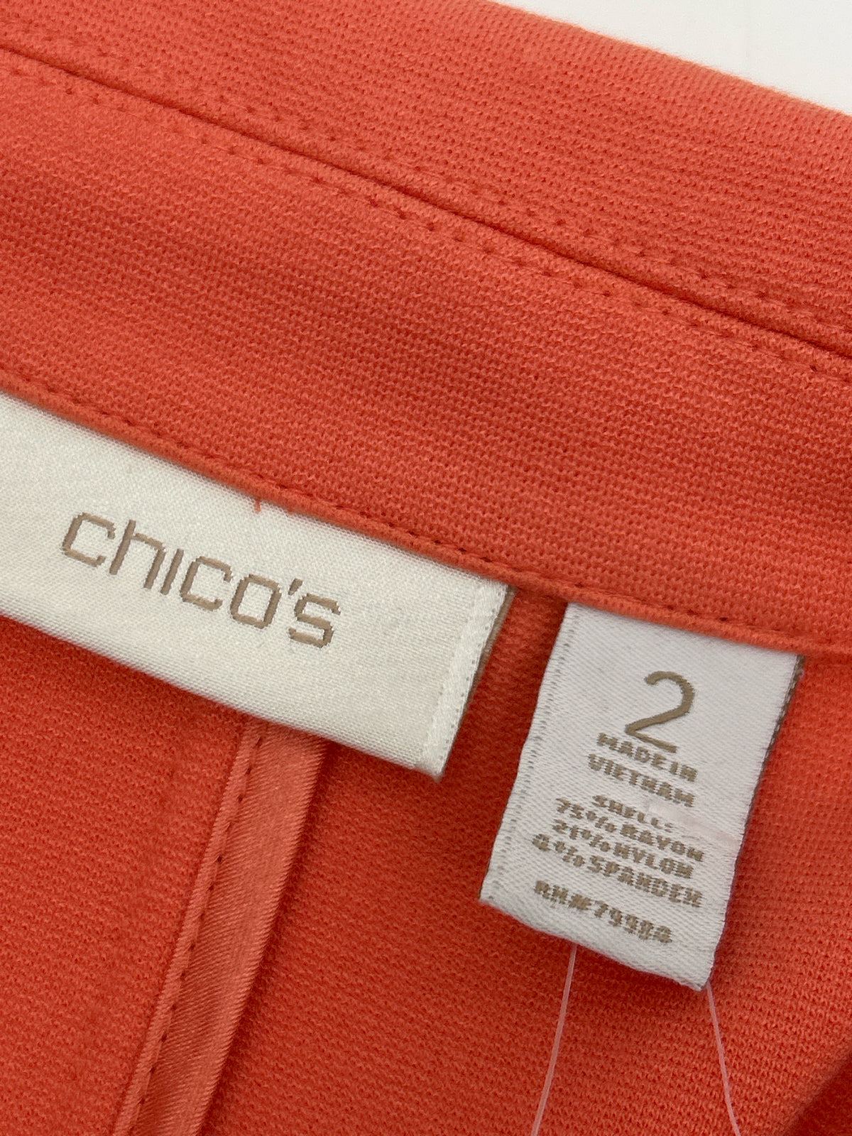 CHICO'S Size 12 Coral Women Blazer