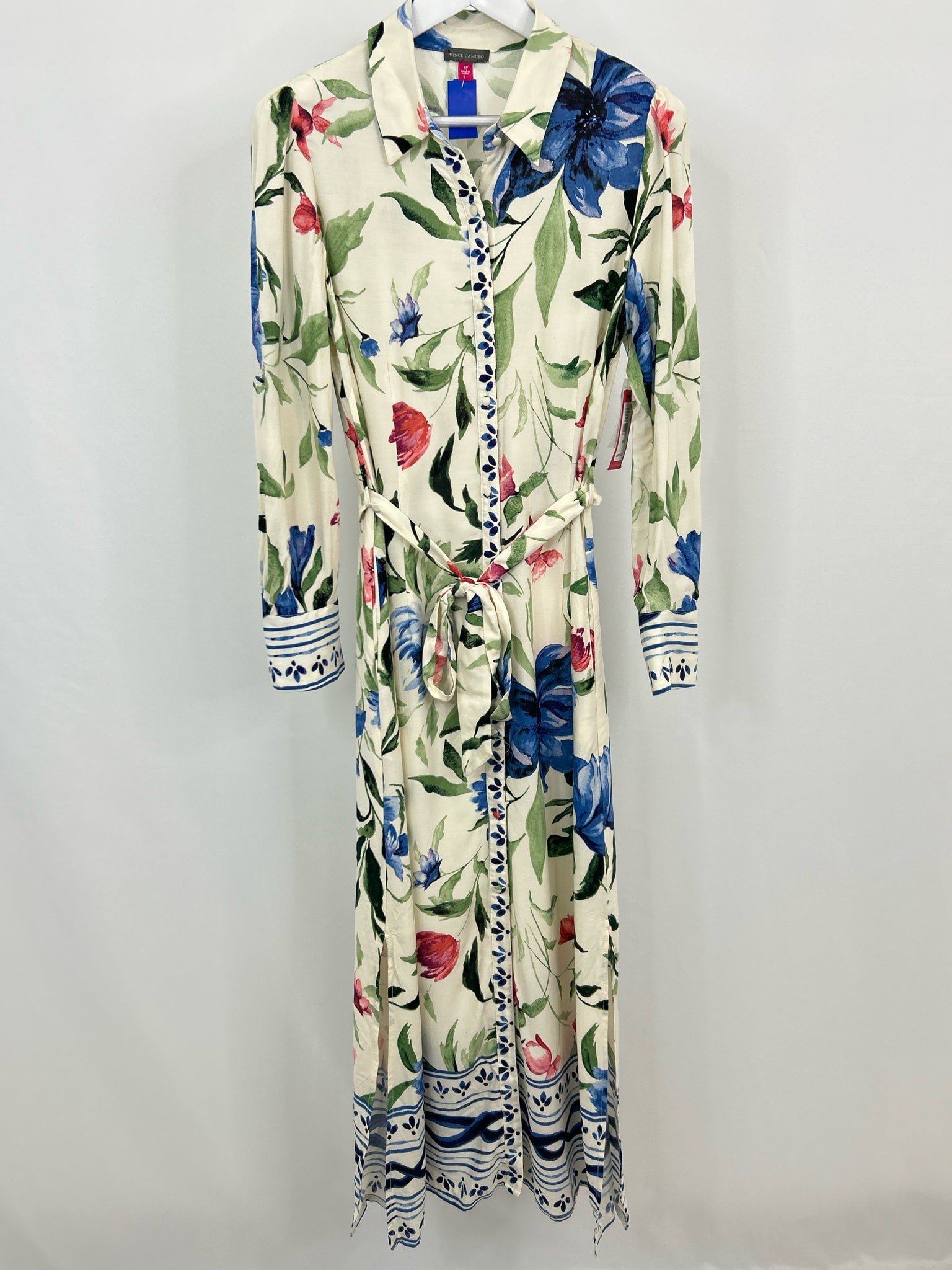VINCE CAMUTO Size M Ivory Floral Women Dress NWT