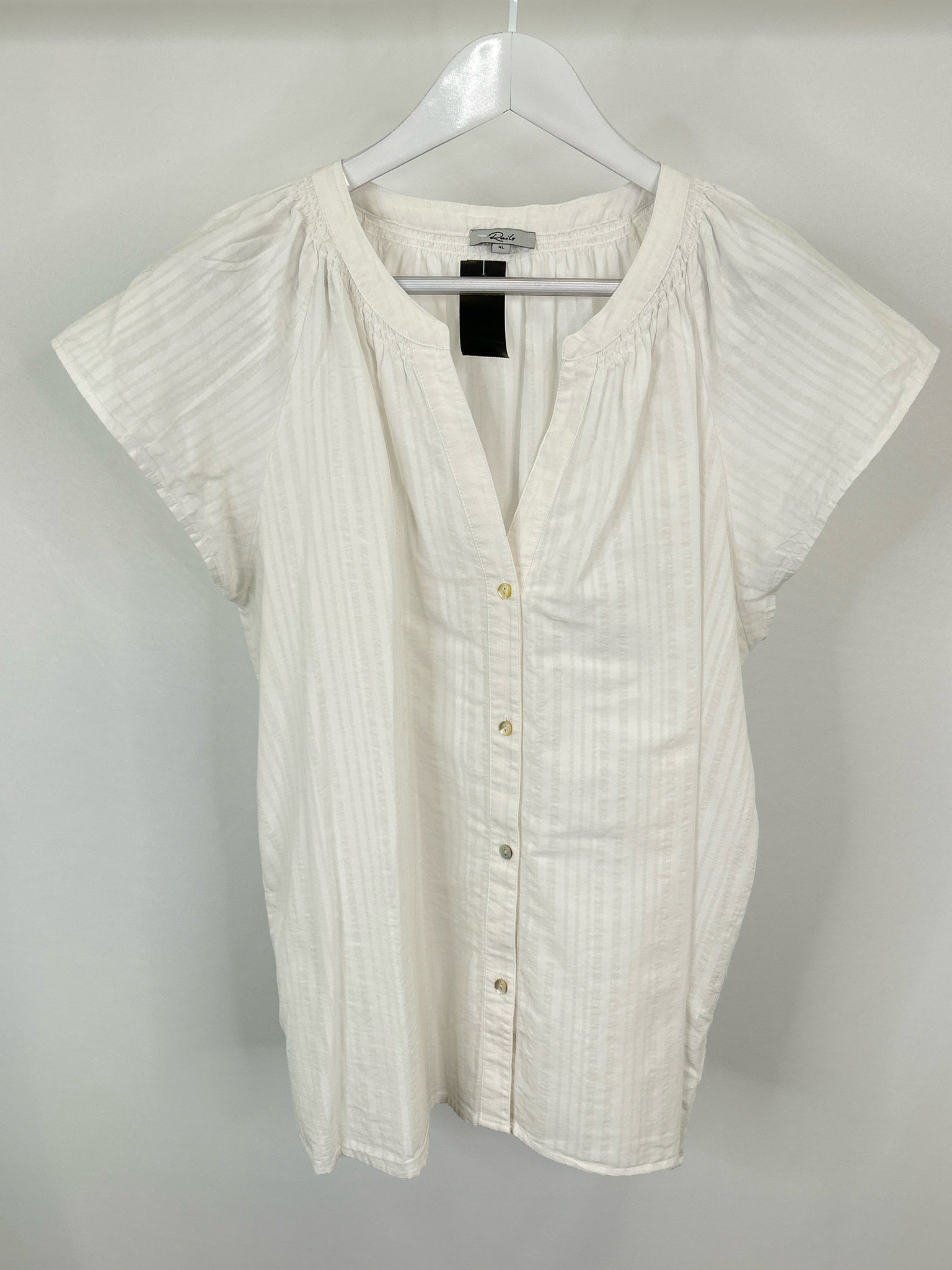 RAILS Size XL White Women Top