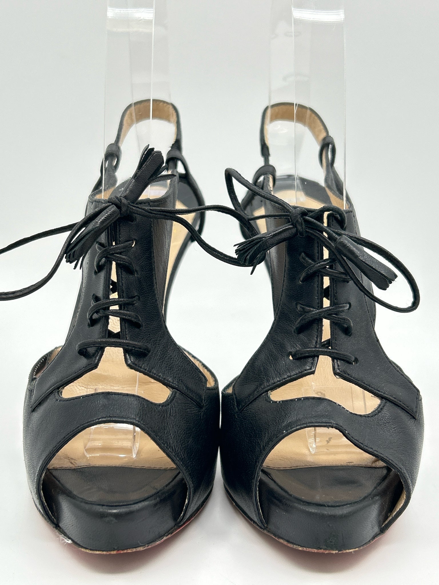 CHRISTIAN LOUBOUTIN Size 38.5/8 Black Women Sandal