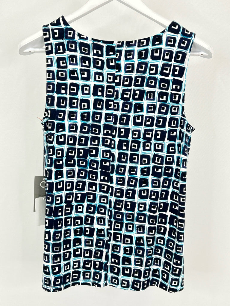 HABITAT Size S Navy Print Women's Tank Top NWT
