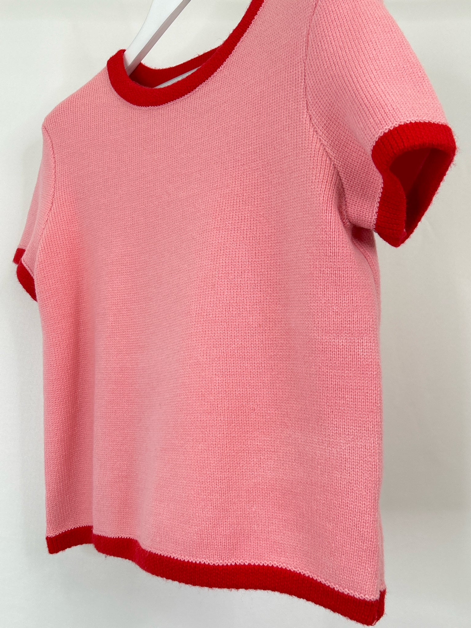 English Factory Size L Pink and Red Women Sweater