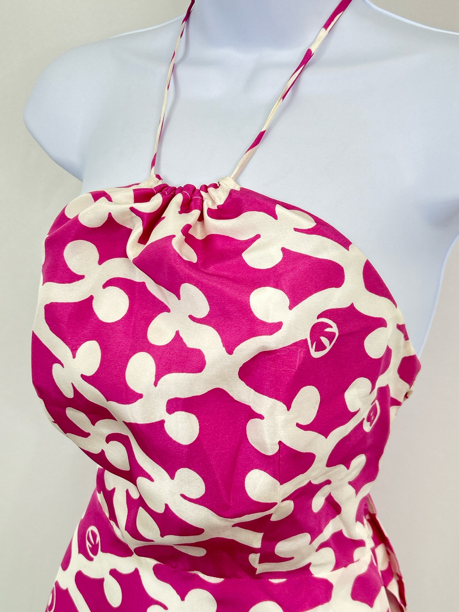 CK Bradley Size 2 FUSCHIA AND WHITE Women Top