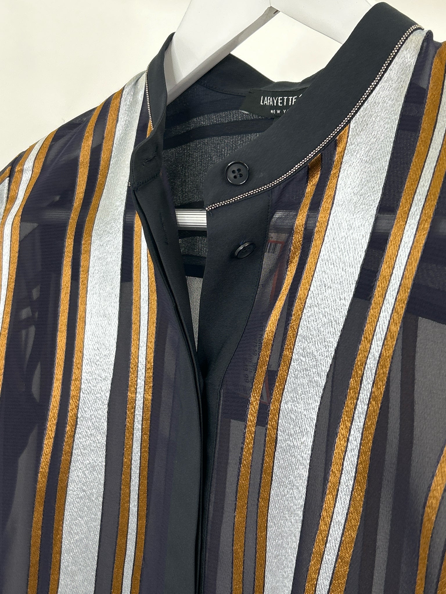 LAFAYETTE 148 Size S NAVY AND BROWN Women Shirt