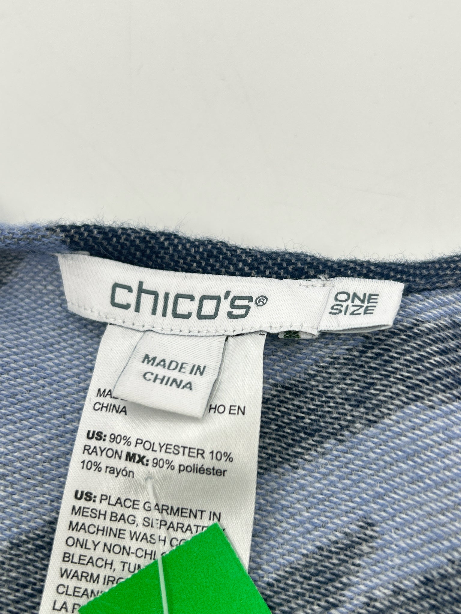 CHICO'S Size One Size Blue Women Poncho
