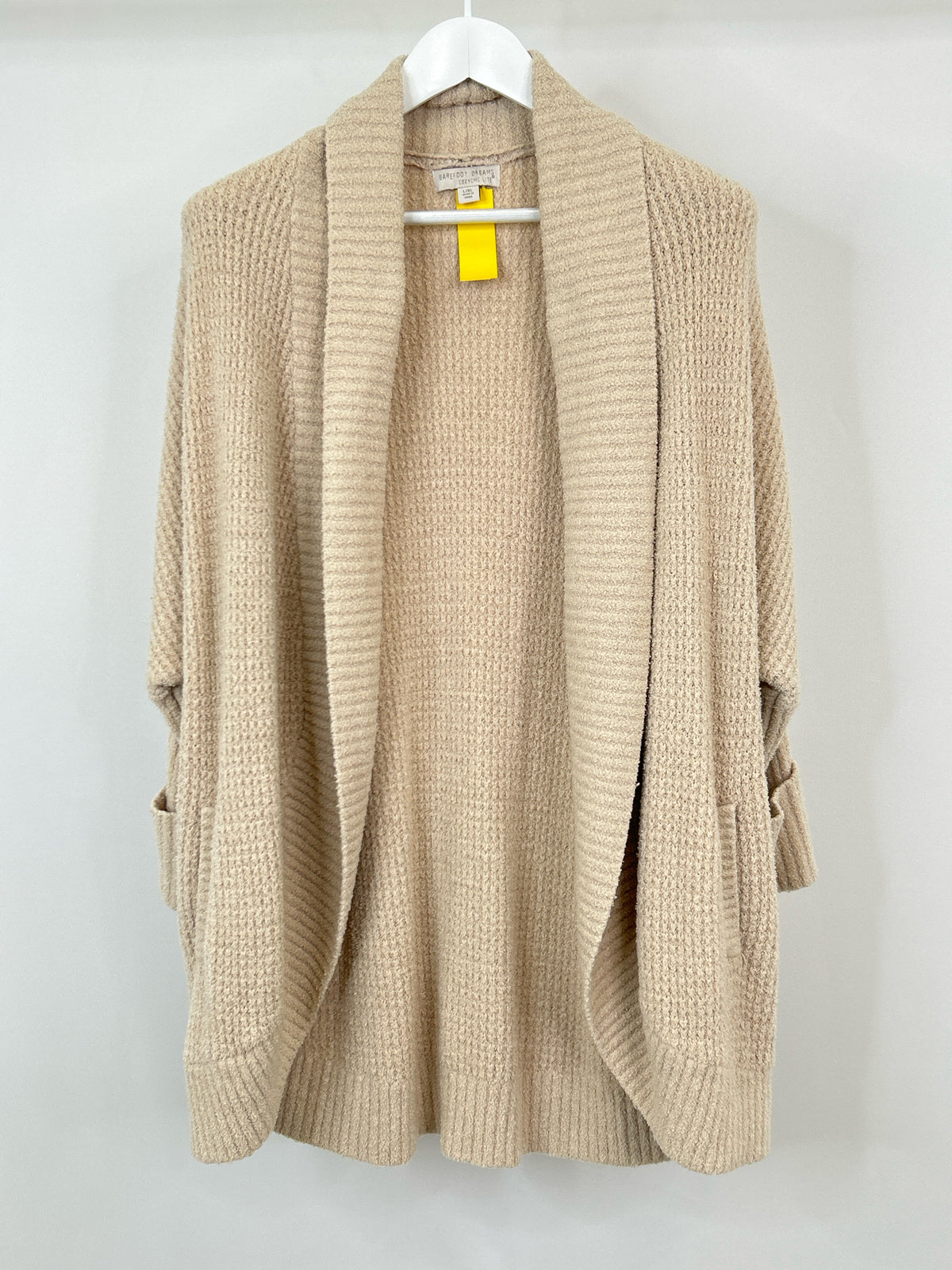 BAREFOOT DREAMS Size L/XL Beige Women Cardigan