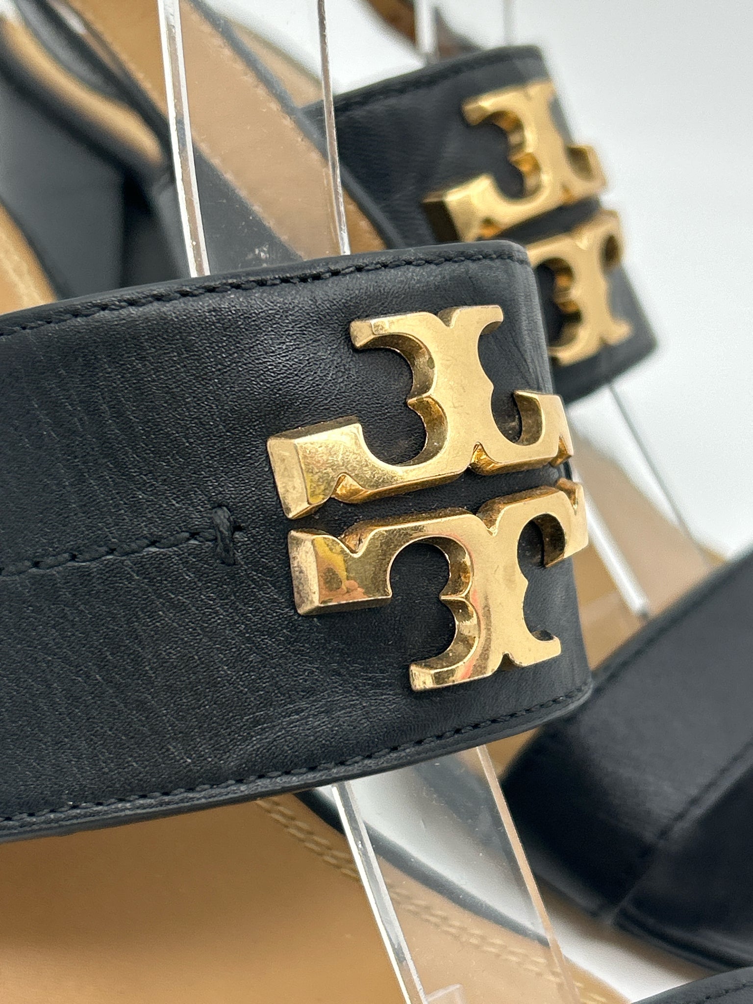 TORY BURCH Size 8.5M Black Women Sandal