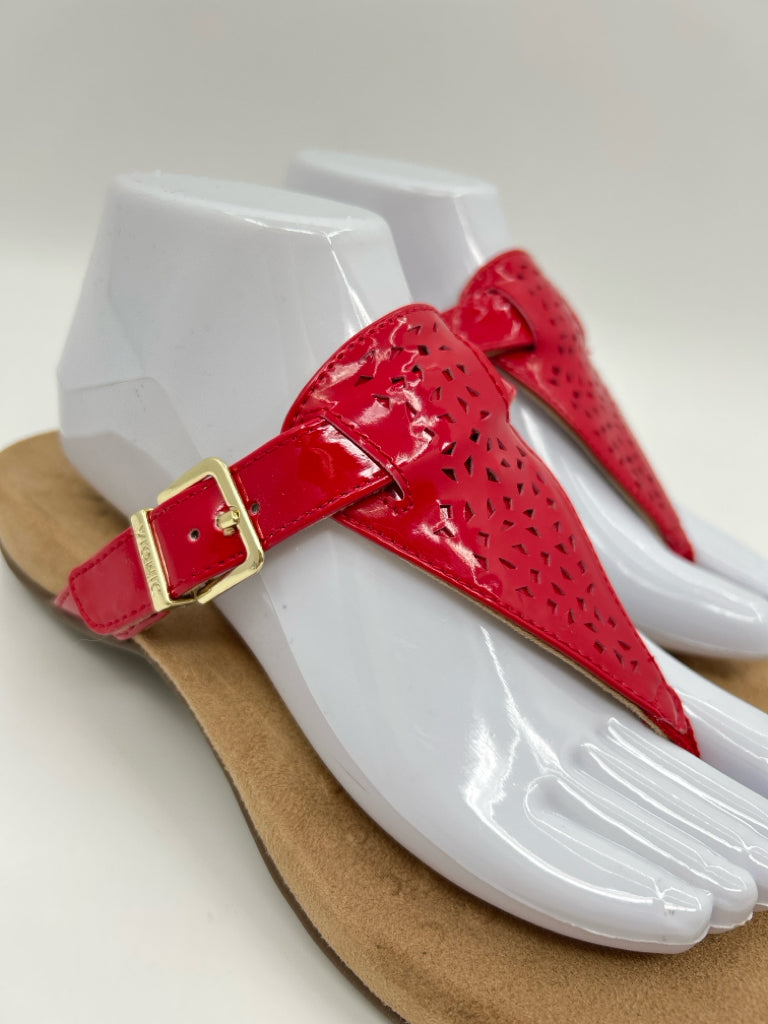 VIONIC Size 8 Red Women's Sandal
