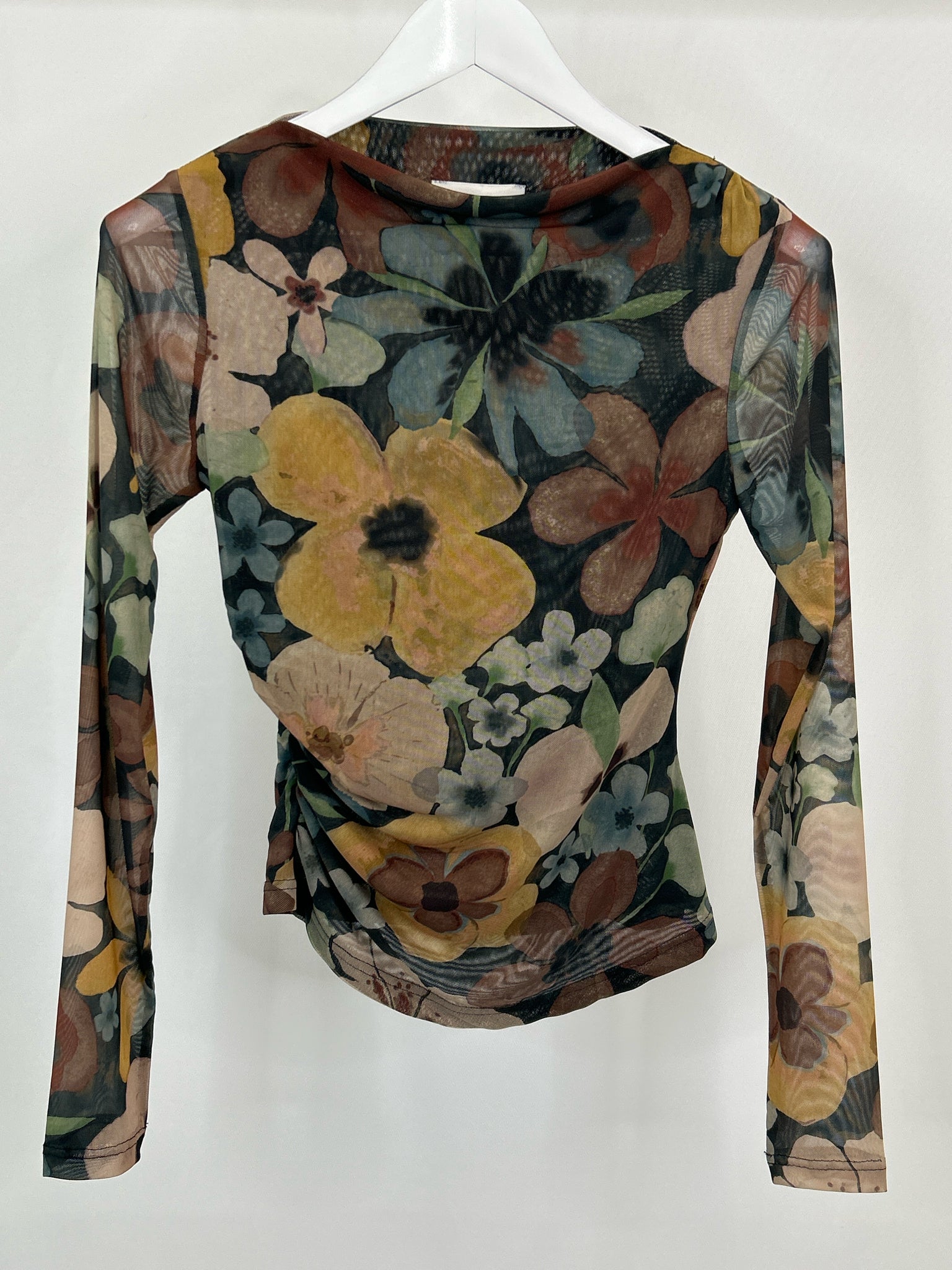 CLEOBELLA Size S Brown Print Women Top