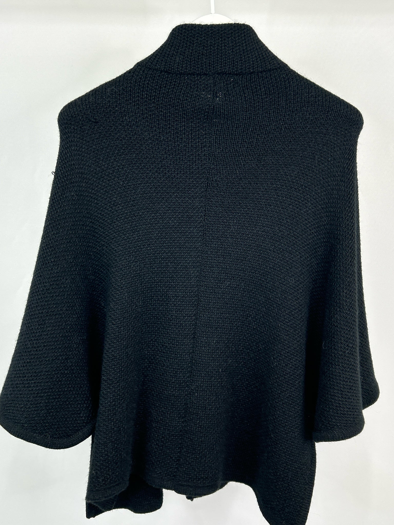 BABY ALPACA Size One Size Black Women Poncho