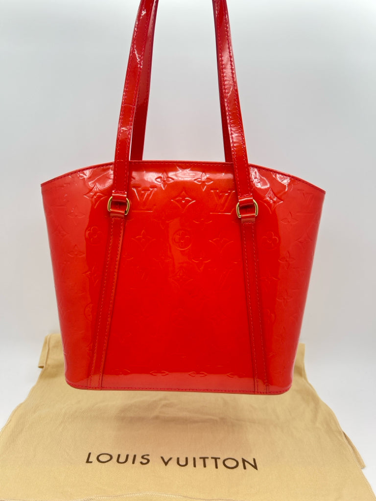 LOUIS VUITTON Red Orange Women's Purse