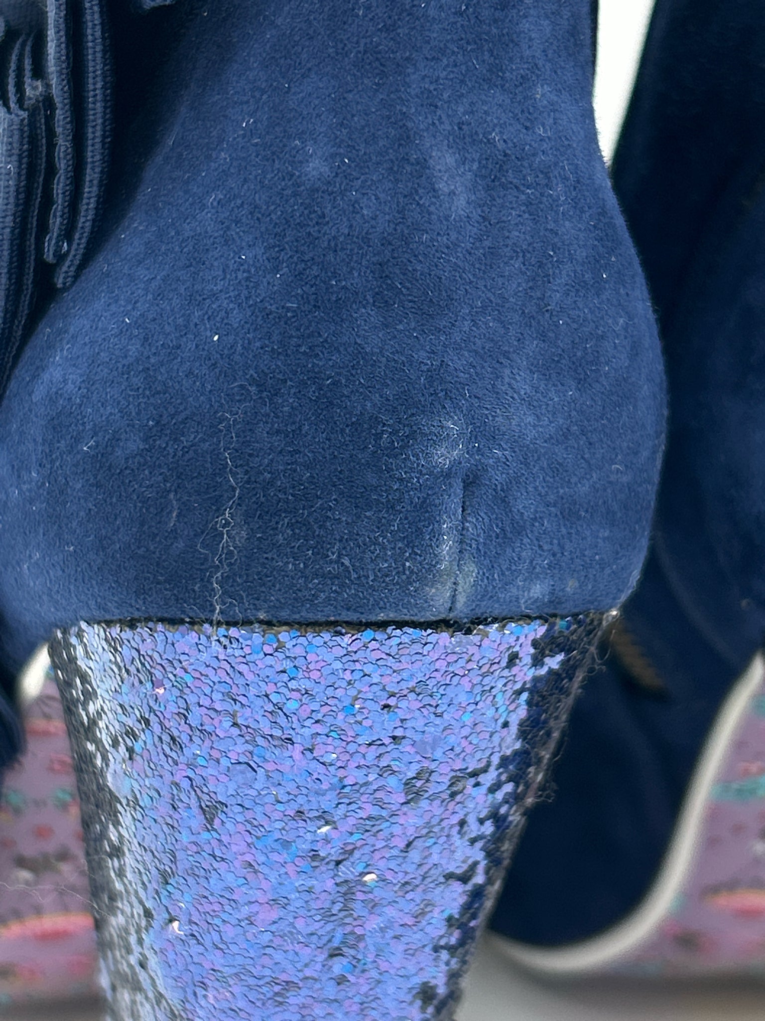 IRREGULAR CHOICE Size 10 Navy Women Booties