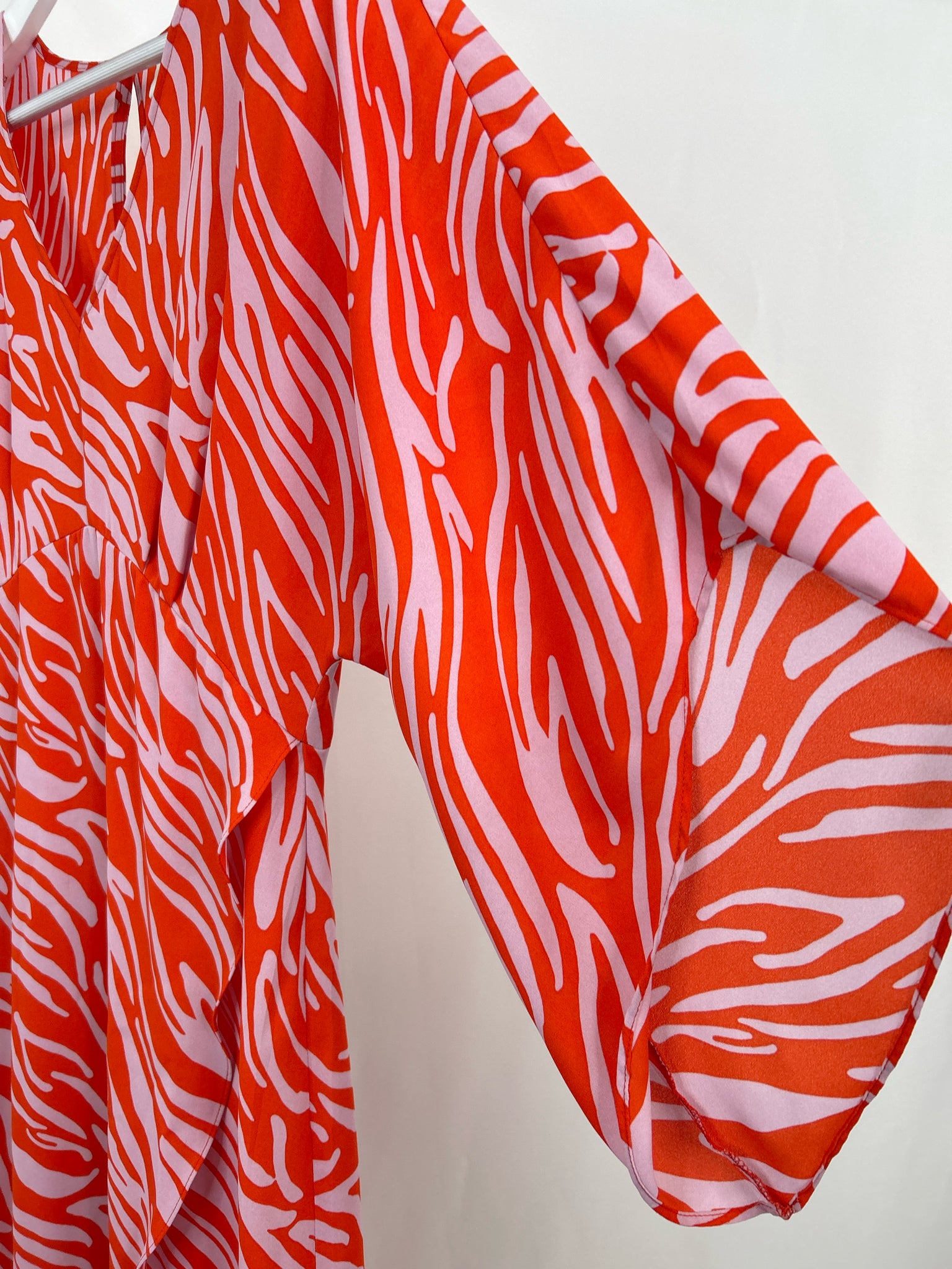 CABI Size S Orange Print Women Dress