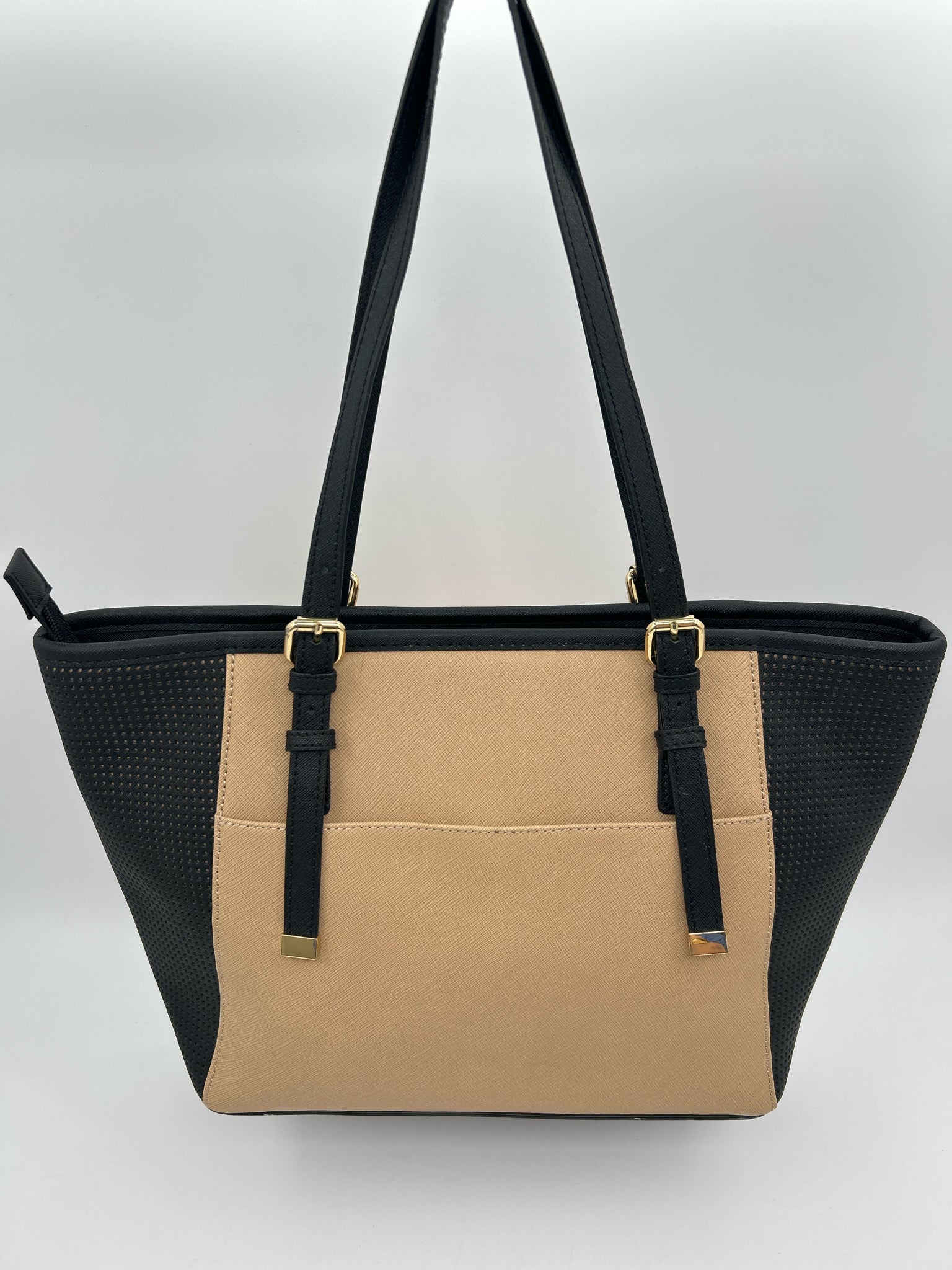 CALVIN KLEIN Beige & Black Women Tote