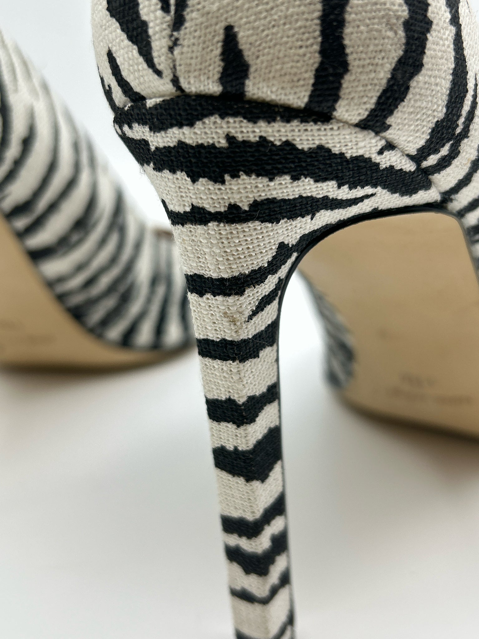 NINE WEST Size 11M Black & White Women Pumps