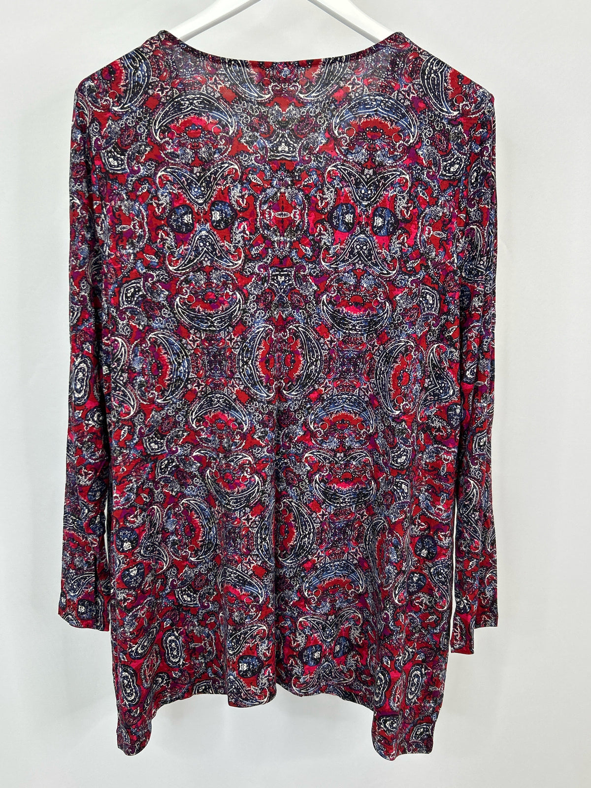 J. Jill Size XL RED & BLUE Women Top