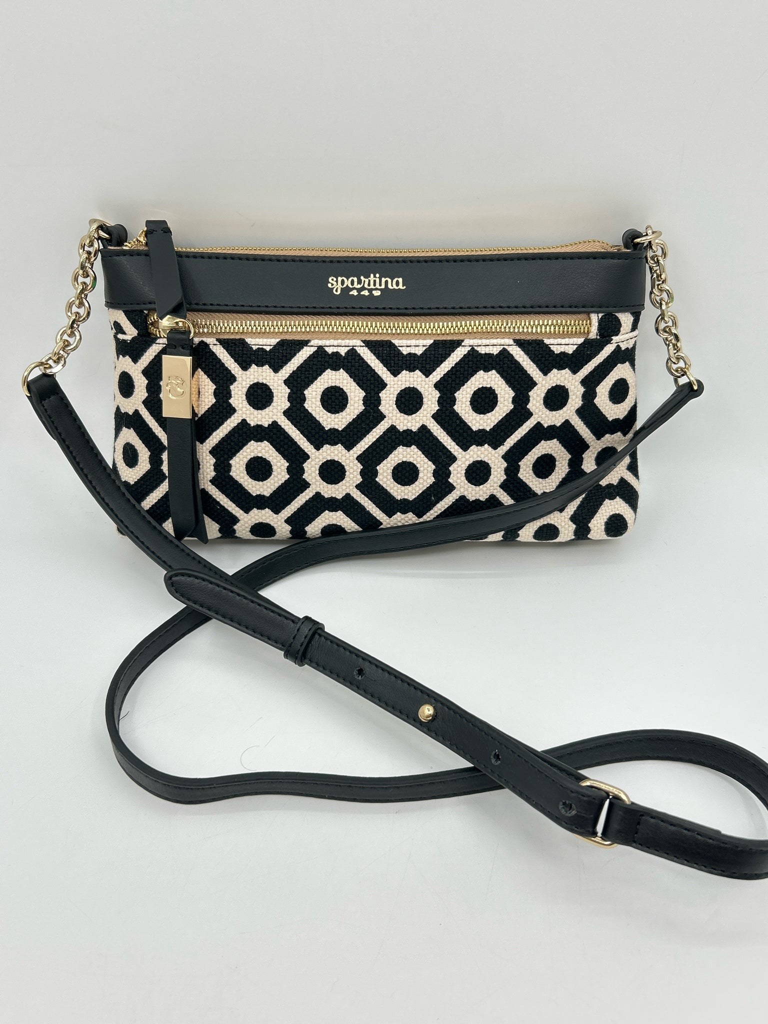 SPARTINA Black and White Women Purse