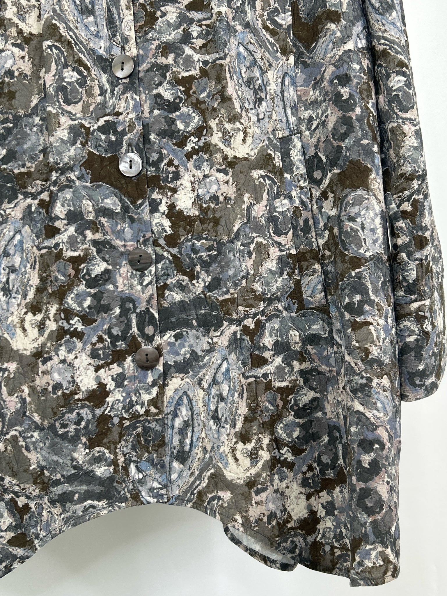 HABITAT Size S GRAY AND BLUE Women Shirt