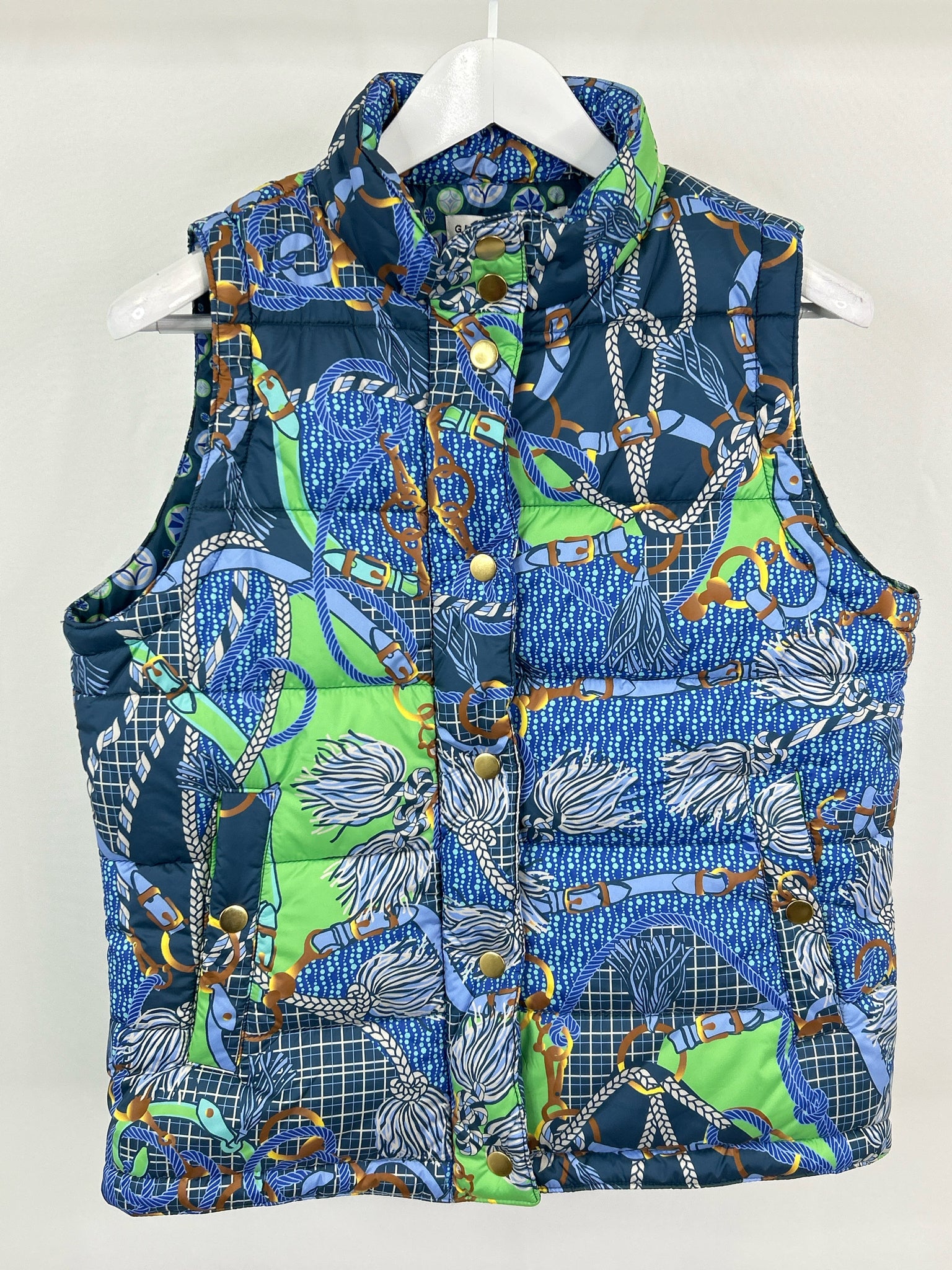 GRETCHEN SCOTT Size S BLUE AND GREY Women Vest