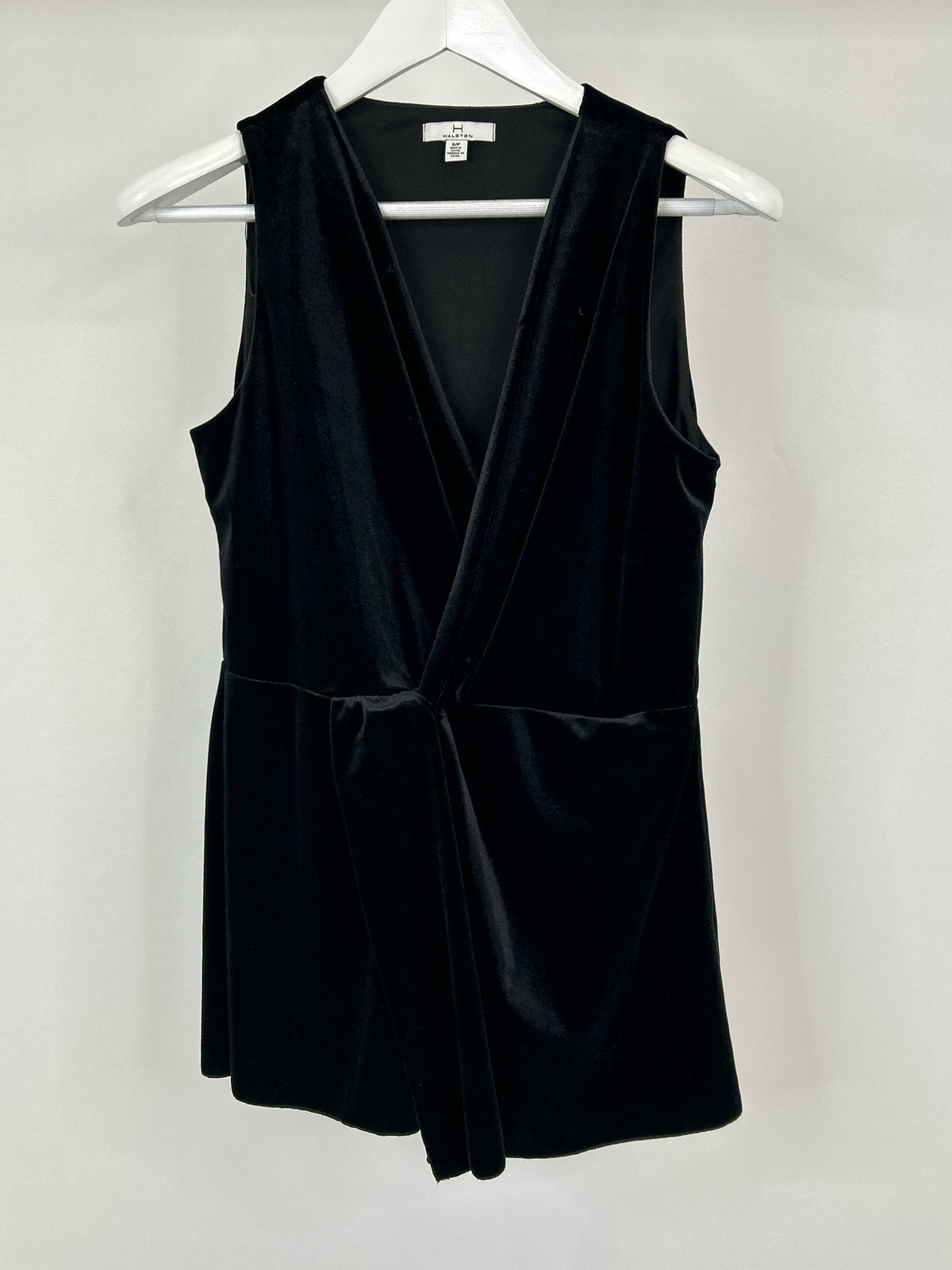 HALSTON Size S Black Women Top