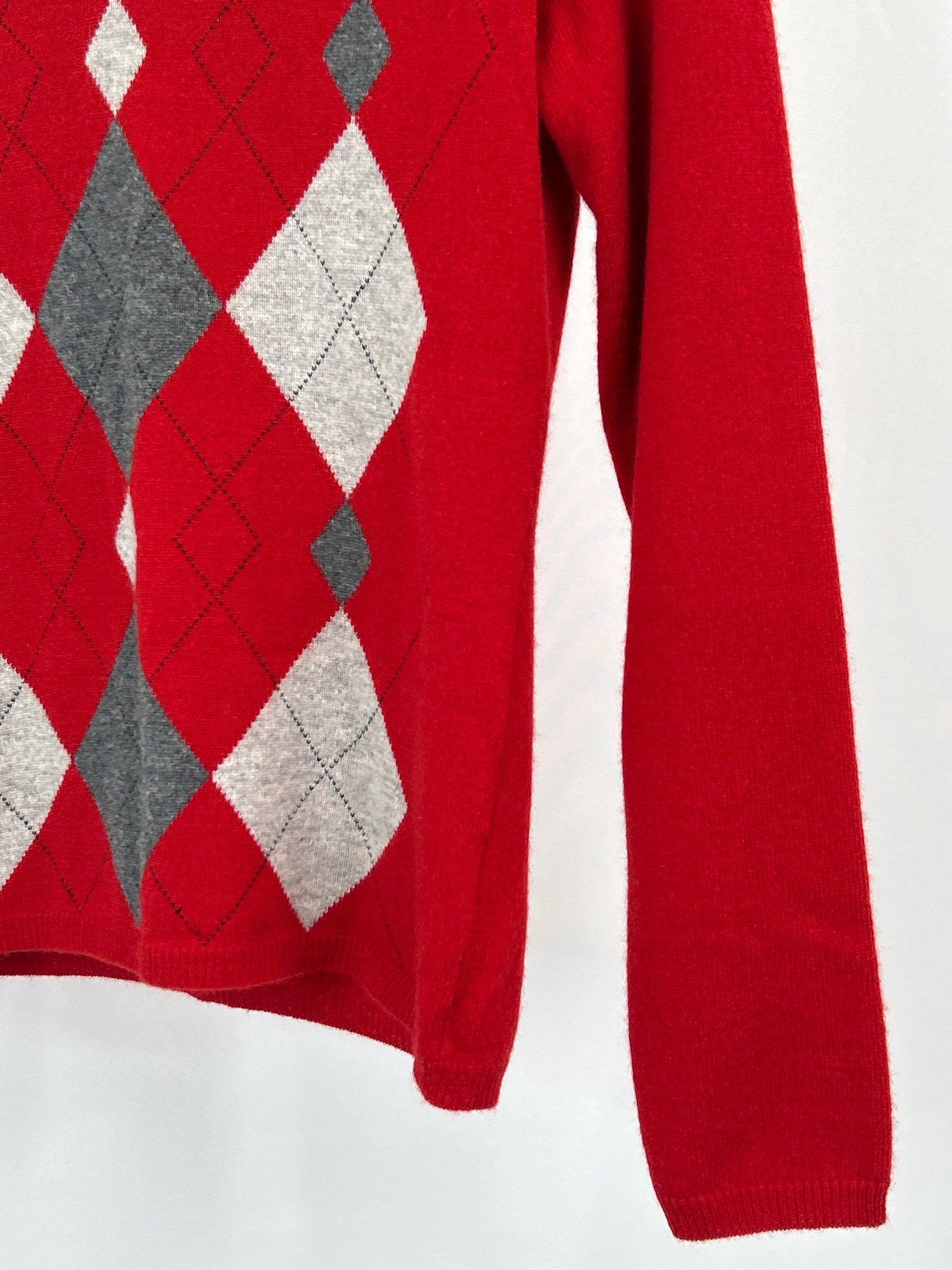 CHARTER CLUB Size S RED AND GREY Women Sweater