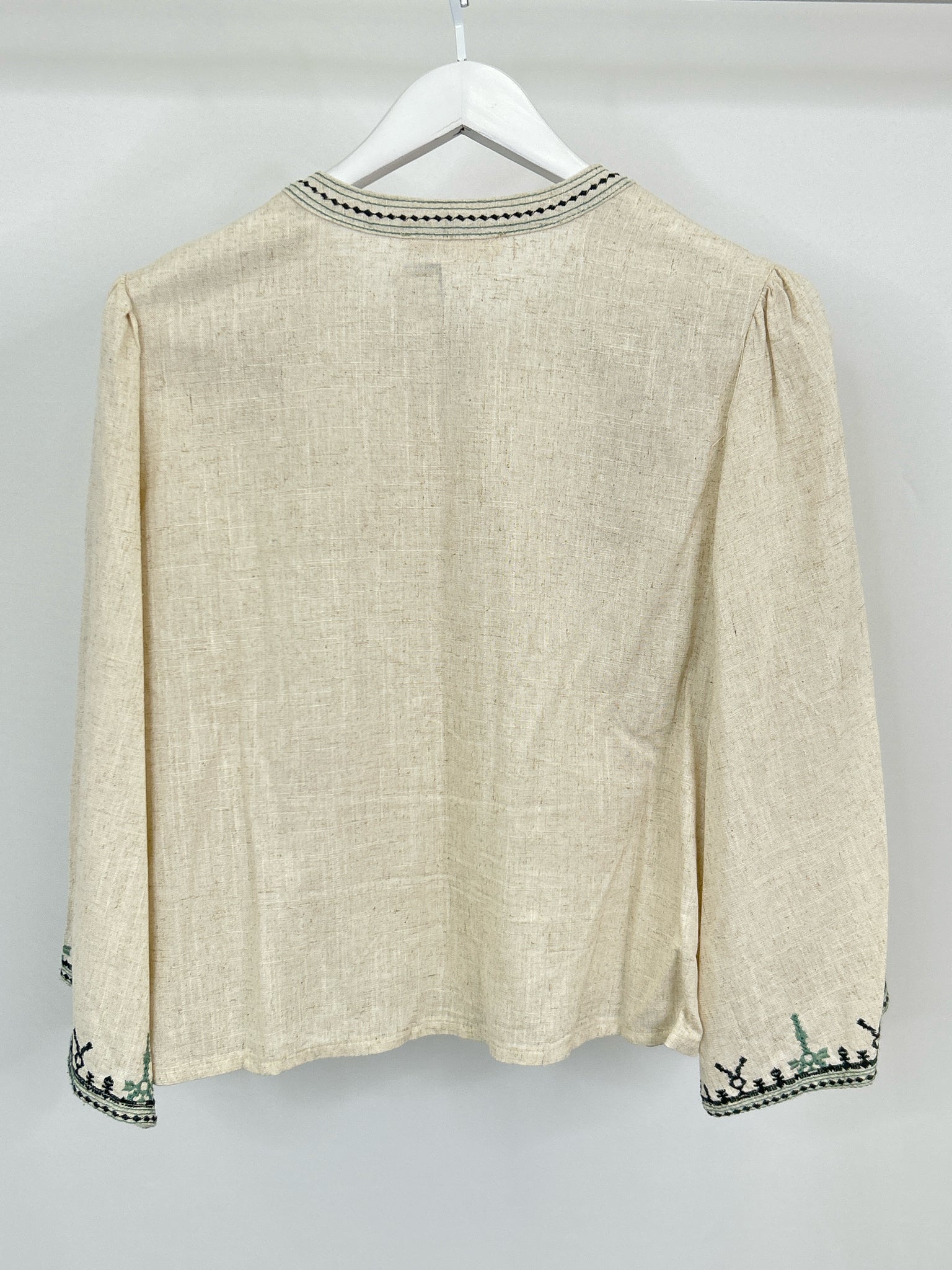 SOLITAIRE Size M Natural Women Blouse