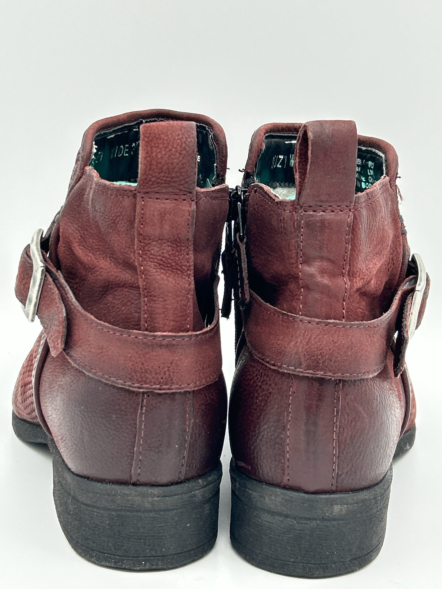 MIZ MOOZ EU Size 37 US 6.5/7 Merlot Women Booties
