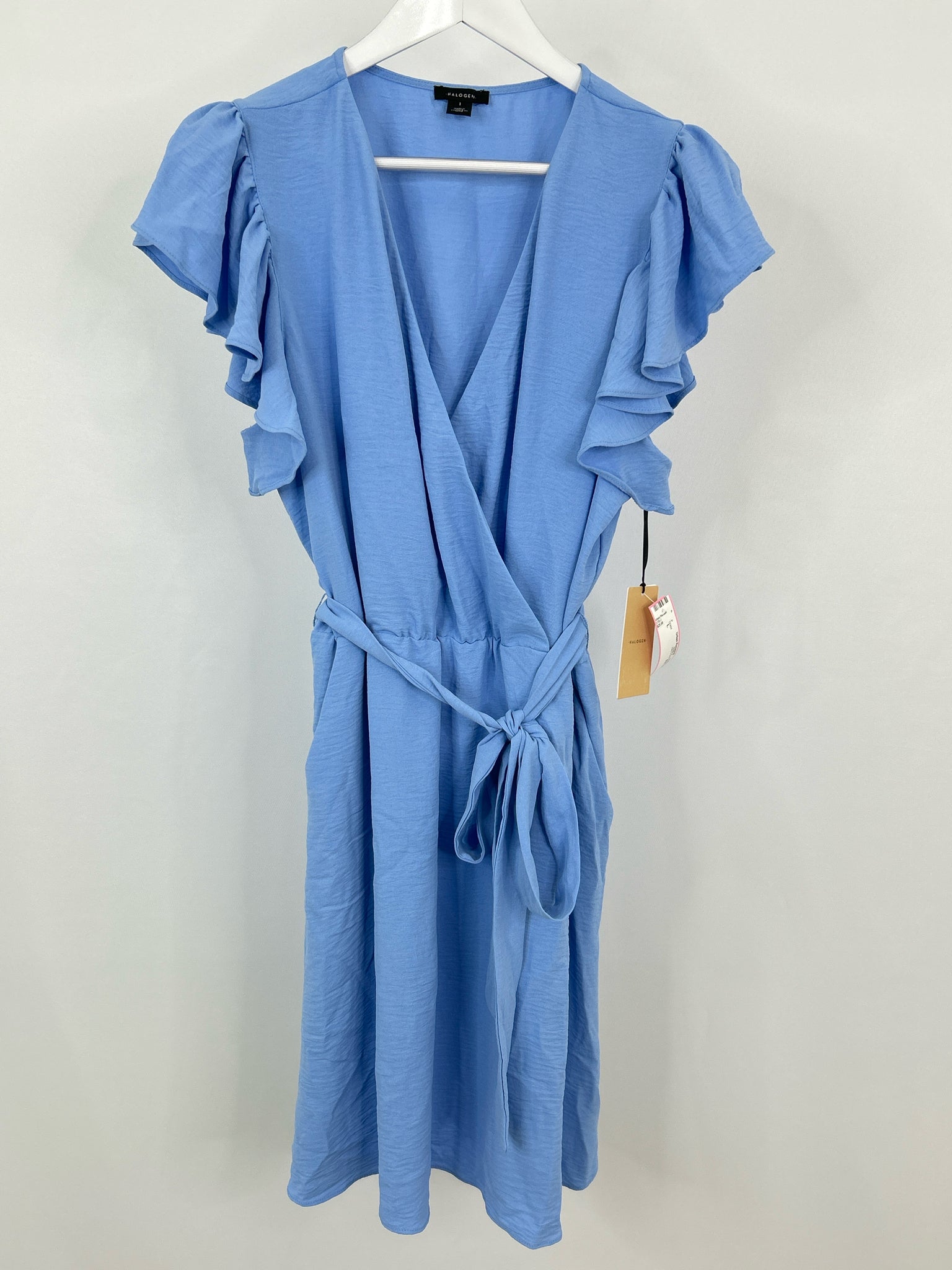 HALOGEN NWT Size L Blue Women Dress