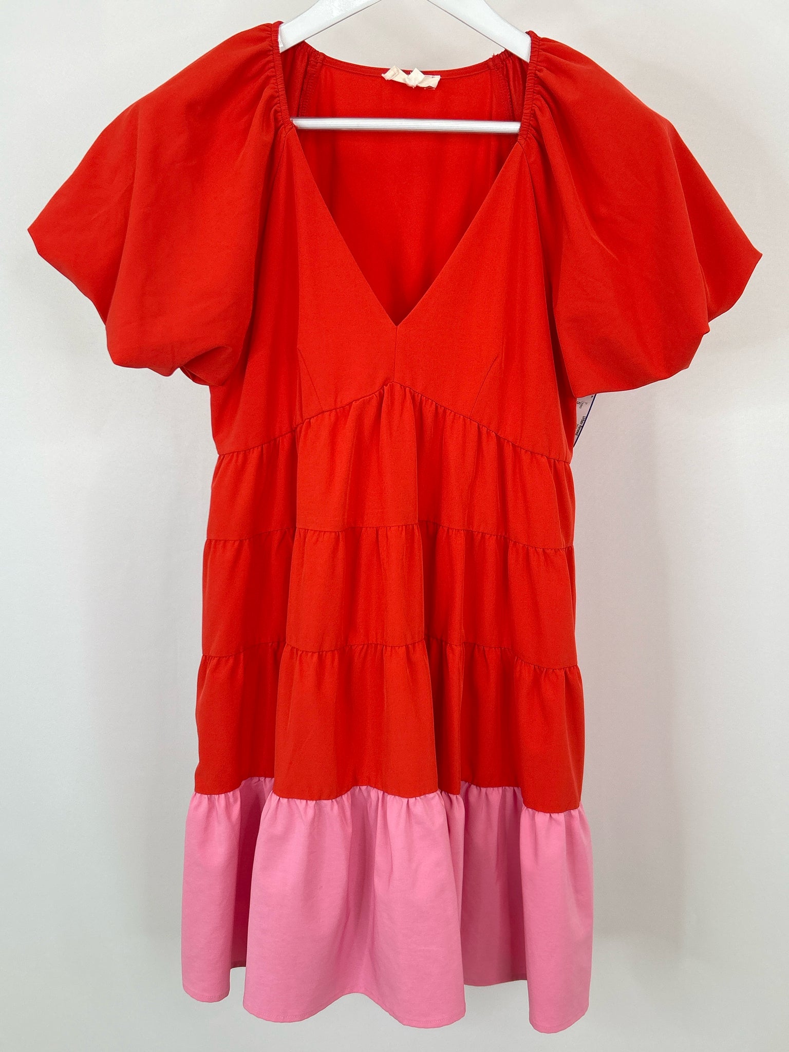 ENTRO Size S RED AND PINK Women Dress