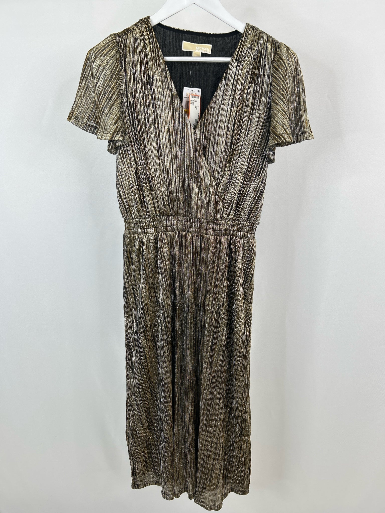 MICHAEL MICHAEL KORS Size M Gold and Black Women Dress NWT