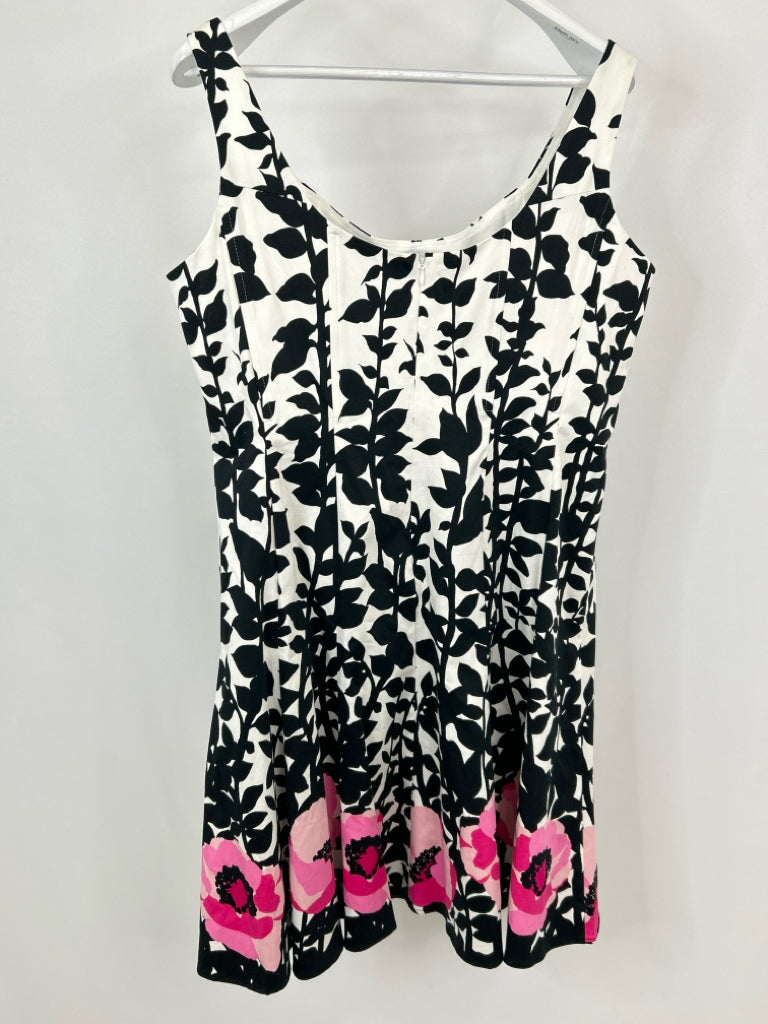 NINE WEST Size 18 White and Black Women's Dress NWT