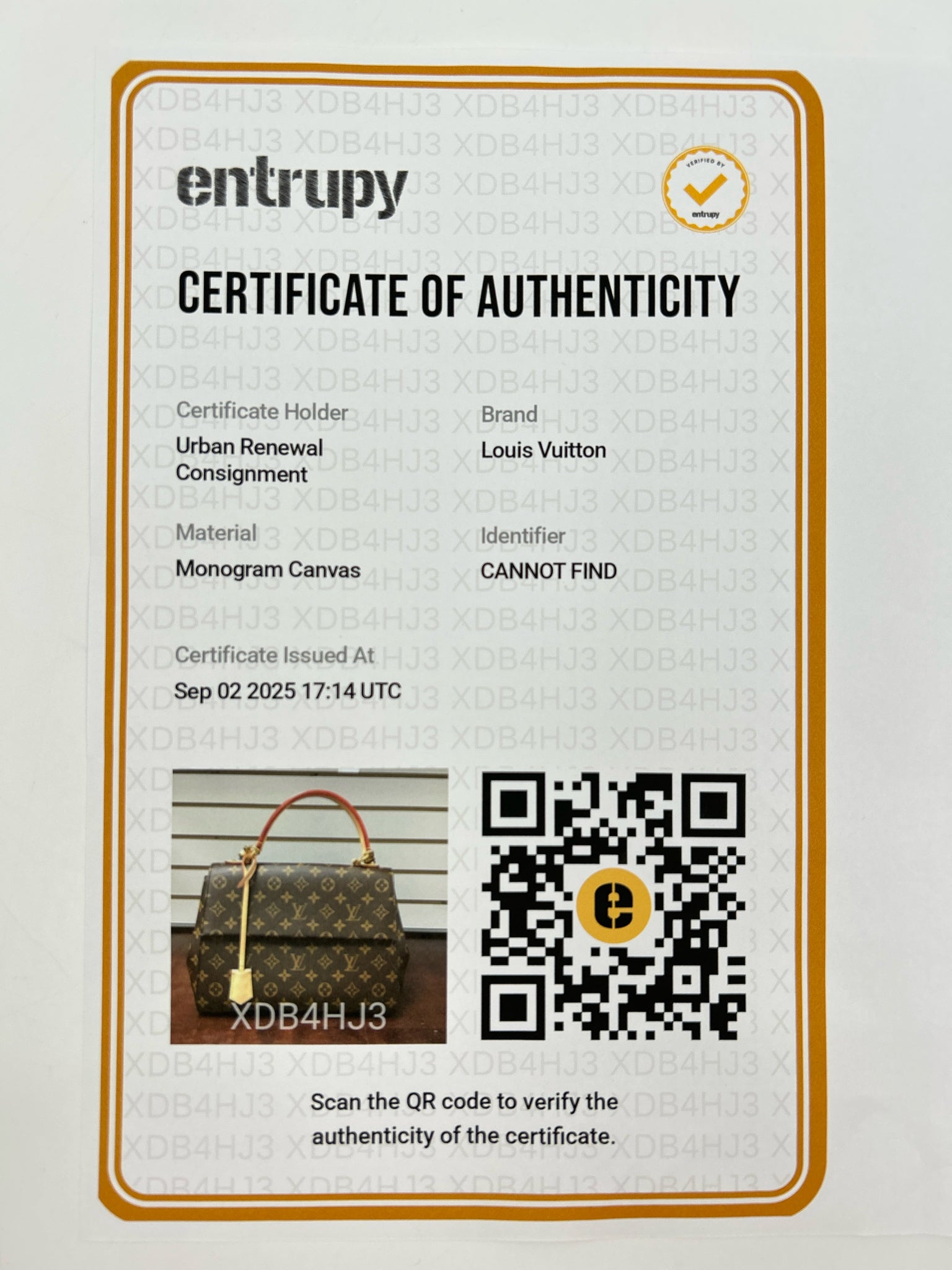 LOUIS VUITTON Cluny MM Brown Women Purse
